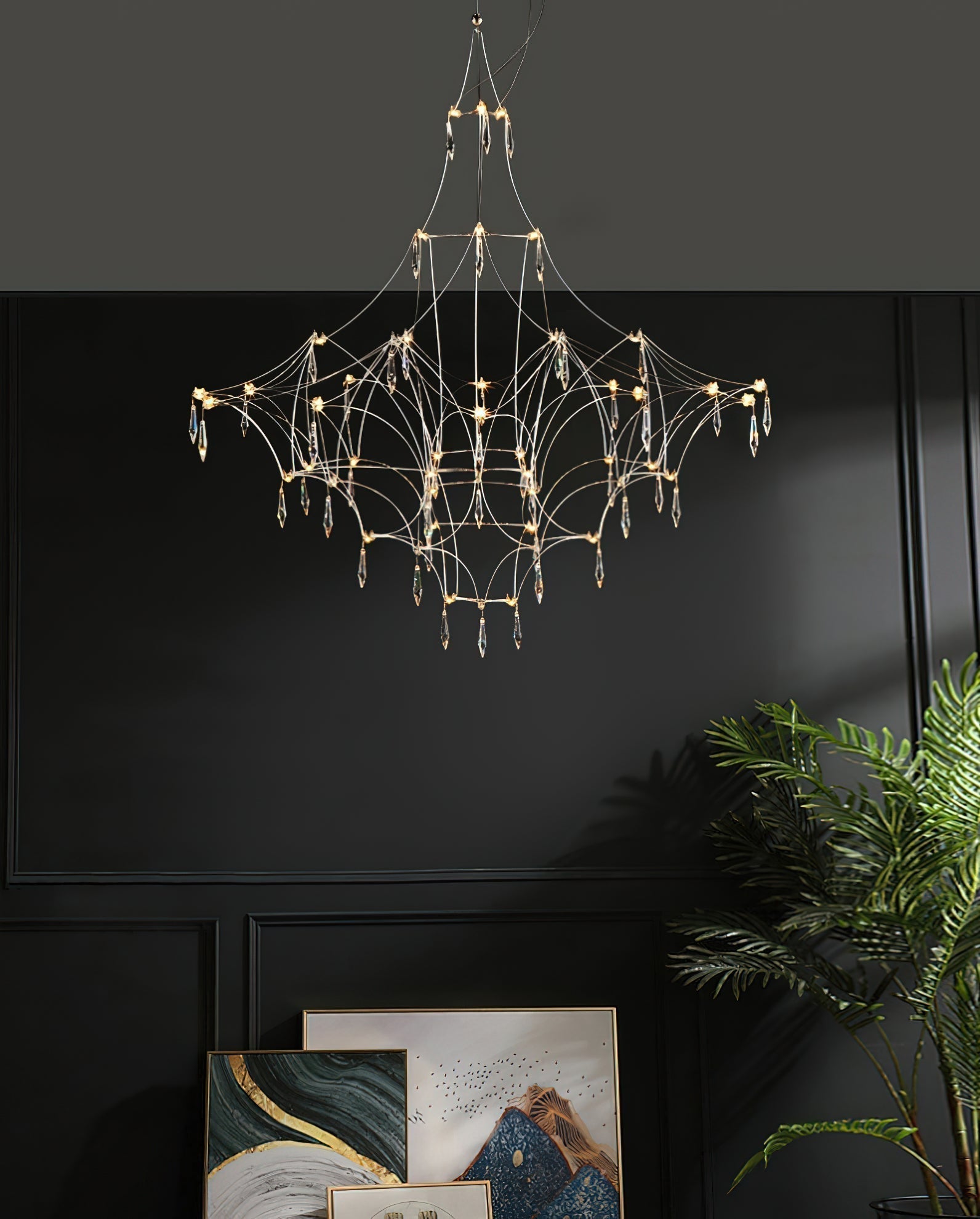 Allaeira Lustre Cristal Luxe Postmoderne