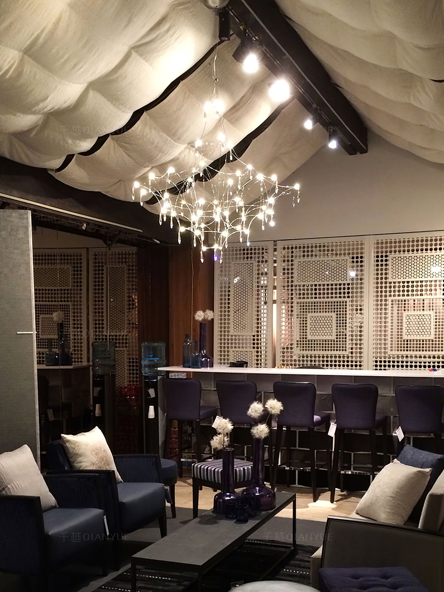Allaeira Lustre Cristal Luxe Postmoderne