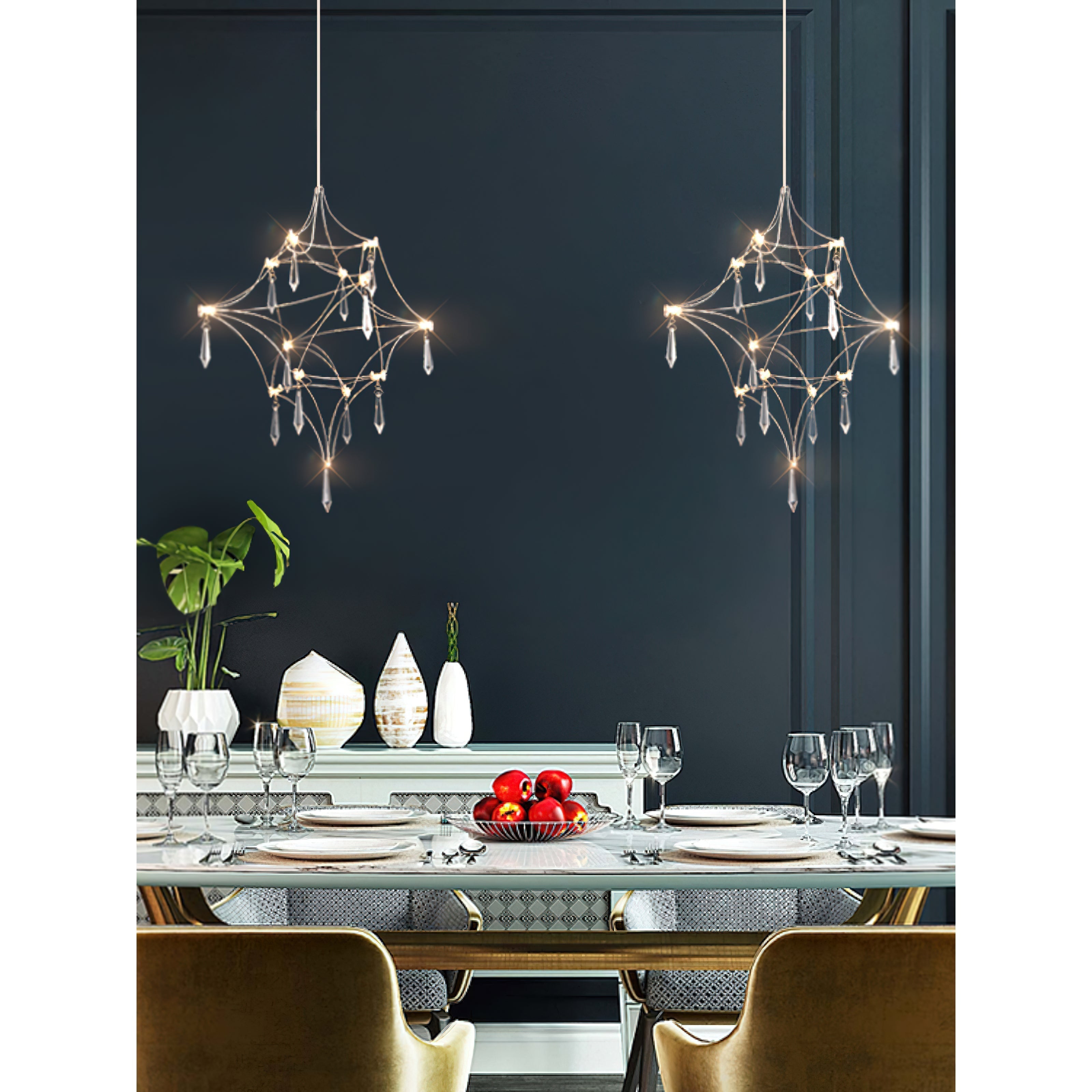 Allaeira Lustre Cristal Luxe Postmoderne