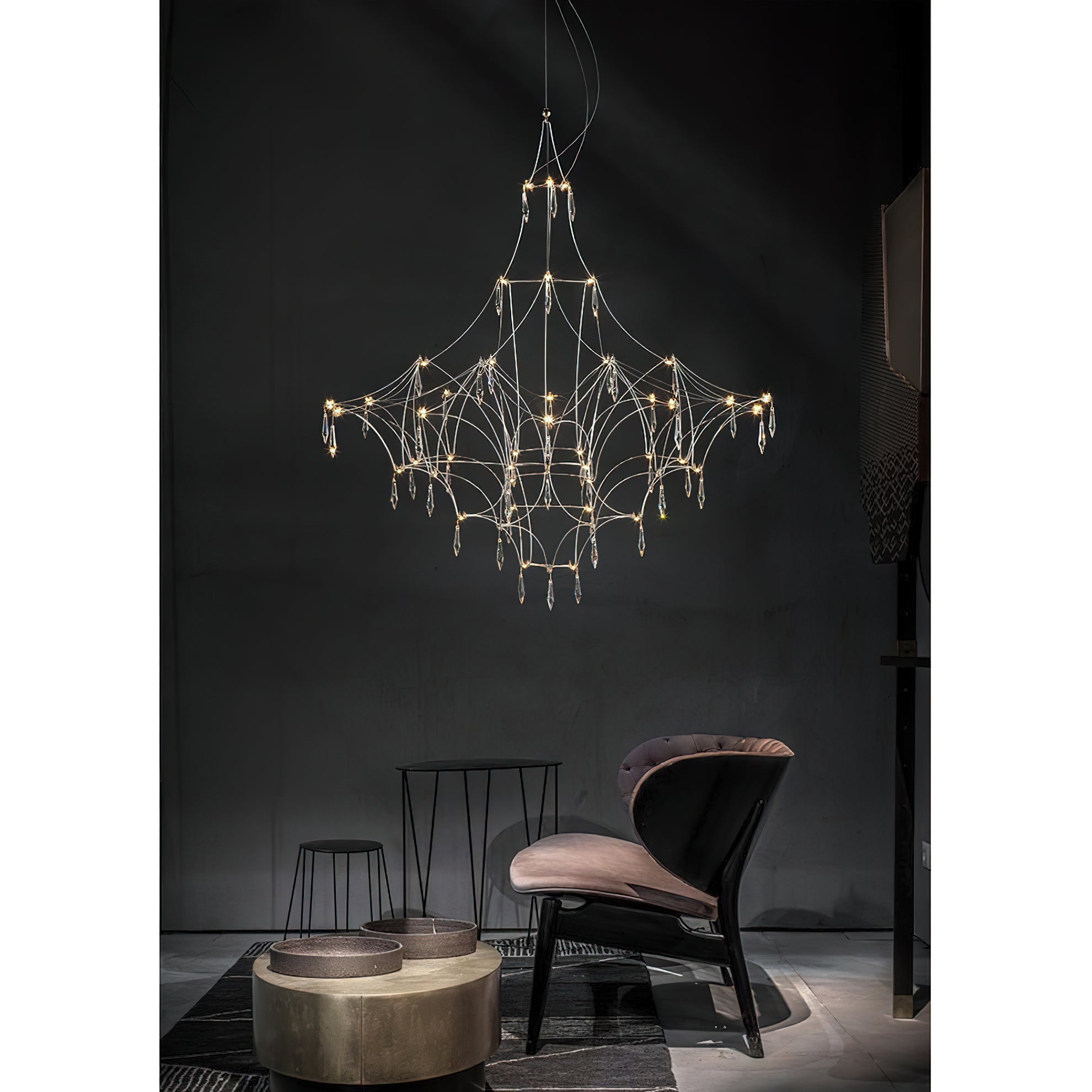 Allaeira Lustre Cristal Luxe Postmoderne