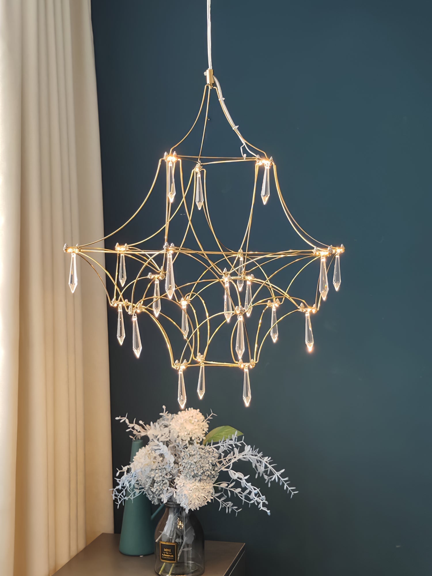 Allaeira Lustre Cristal Luxe Postmoderne