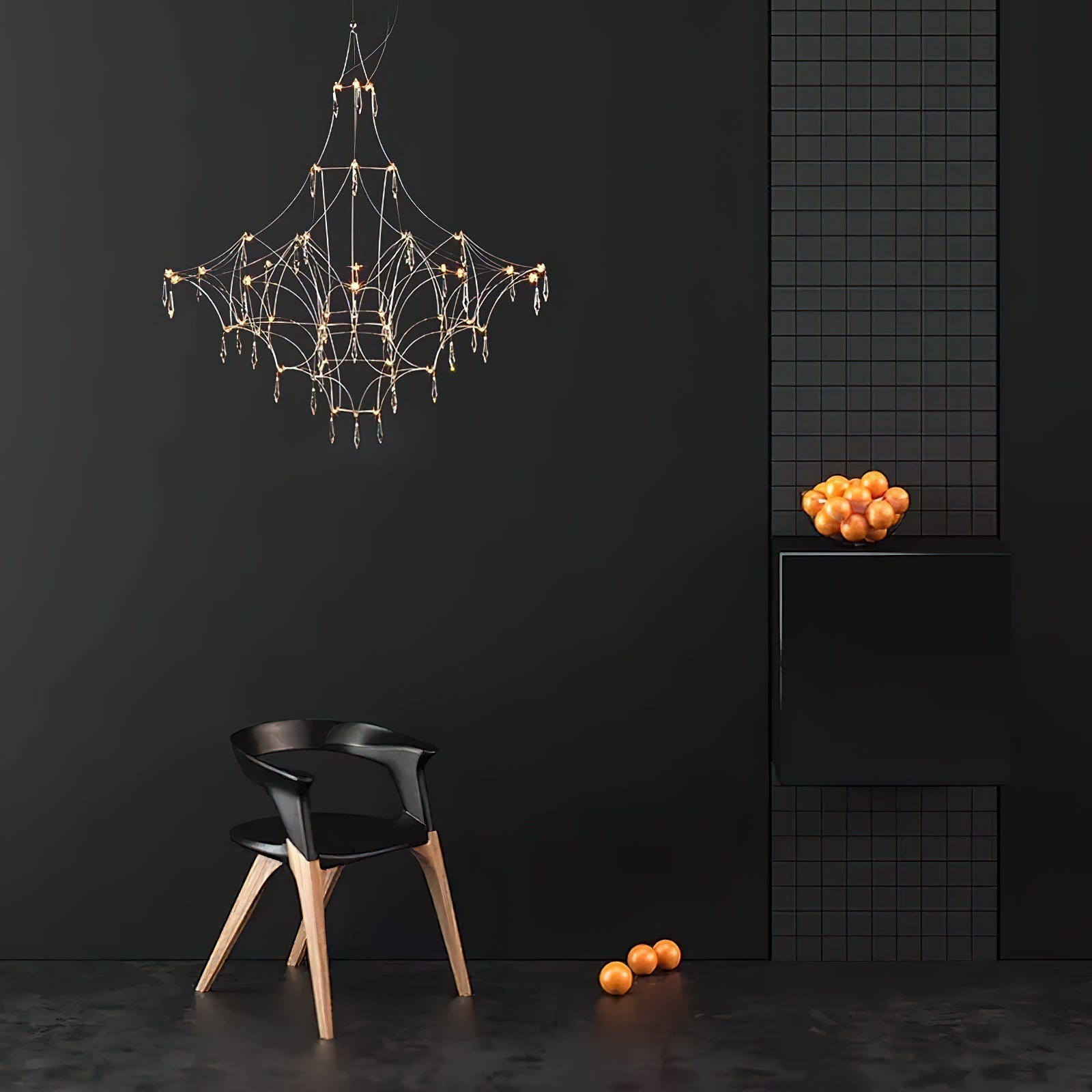 Allaeira Lustre Cristal Luxe Postmoderne