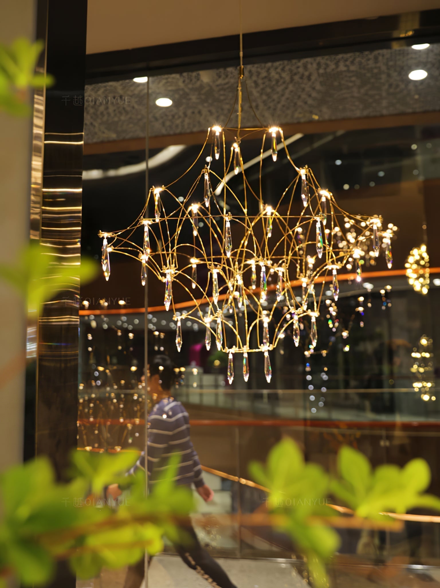 Allaeira Lustre Cristal Luxe Postmoderne