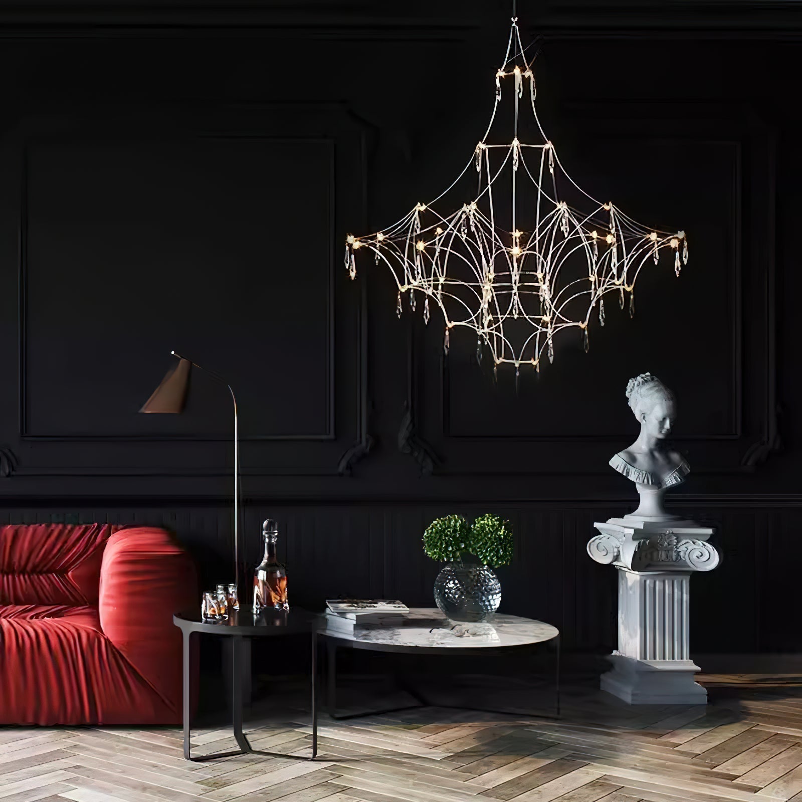 Allaeira Lustre Cristal Luxe Postmoderne