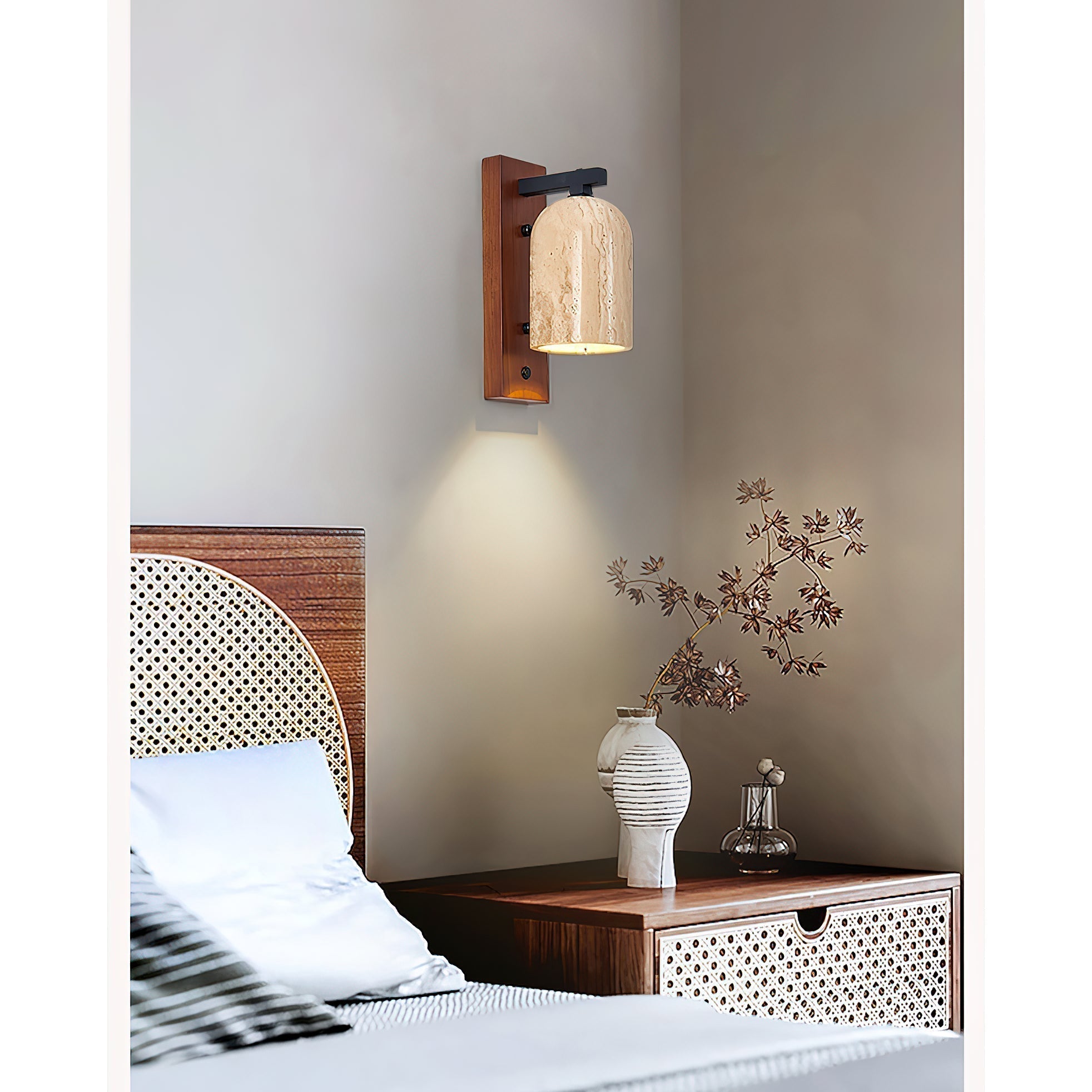 Cevenia Applique Murale Art Classique Naturel Travertin