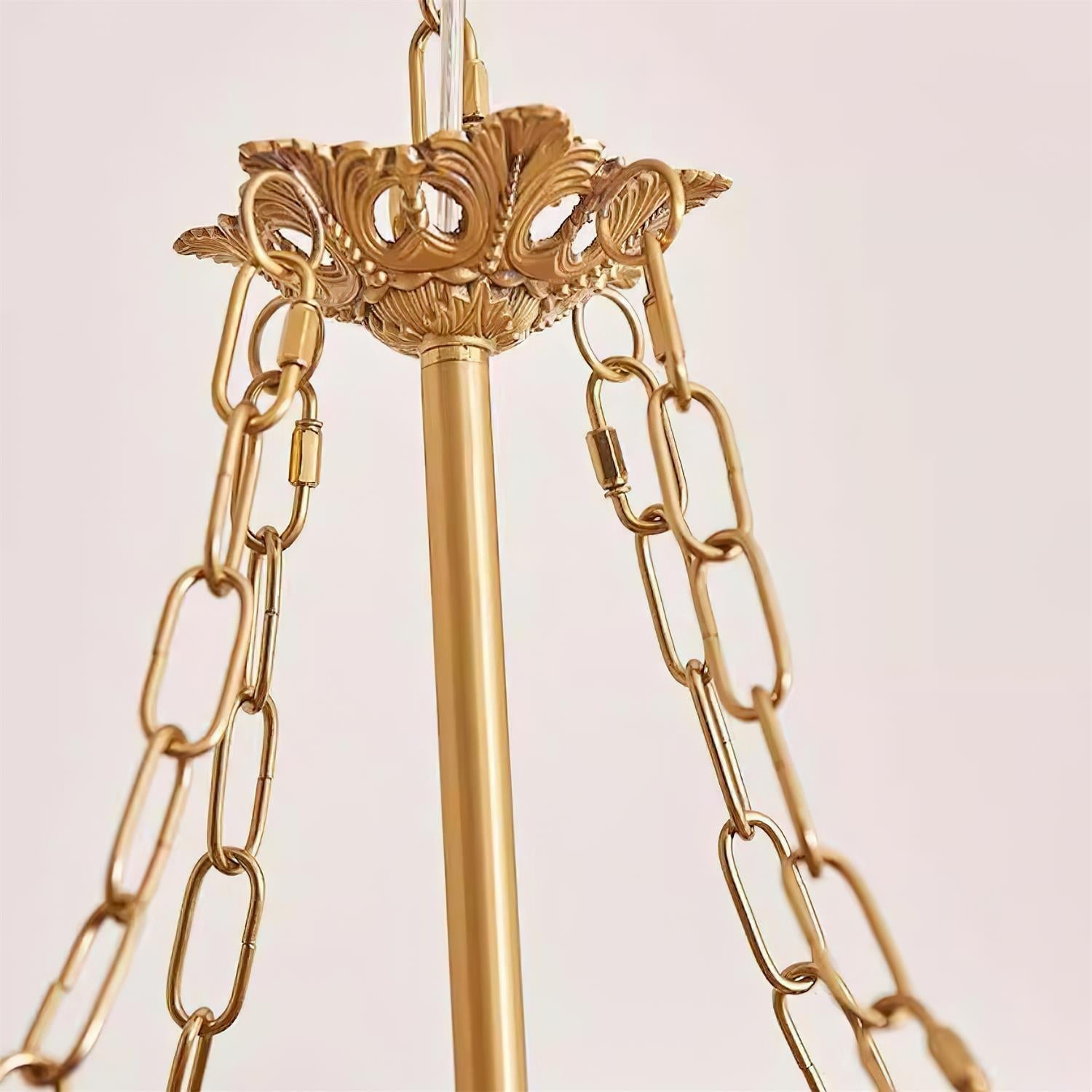 Tiffany Suspension Frange Verre Bohemian