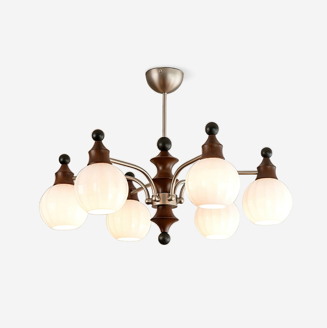Mirena Lustre Orbe en Verre Bronze