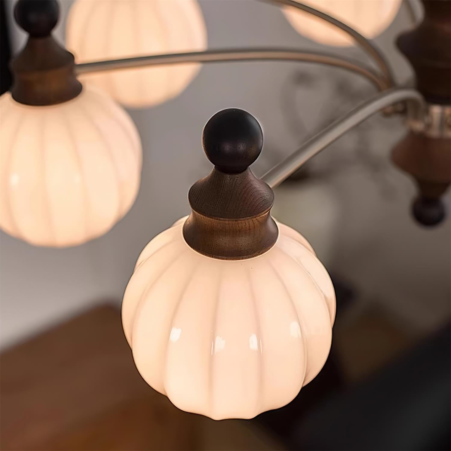 Mirena Lustre Orbe en Verre Bronze