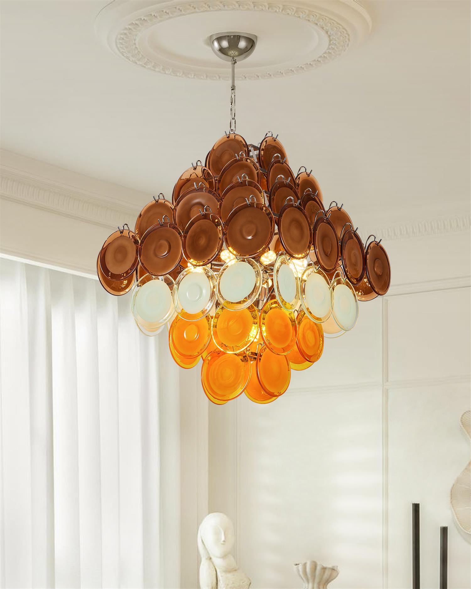 Miretta Lustre Disques en Verre Superposés