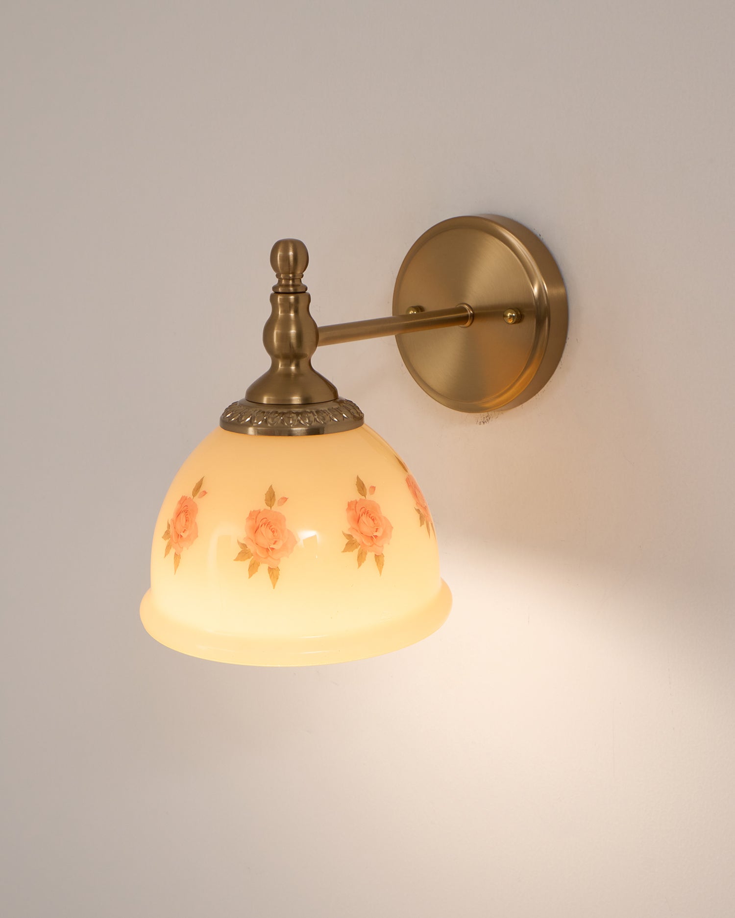 Mishya Applique Murale en Verre Floral