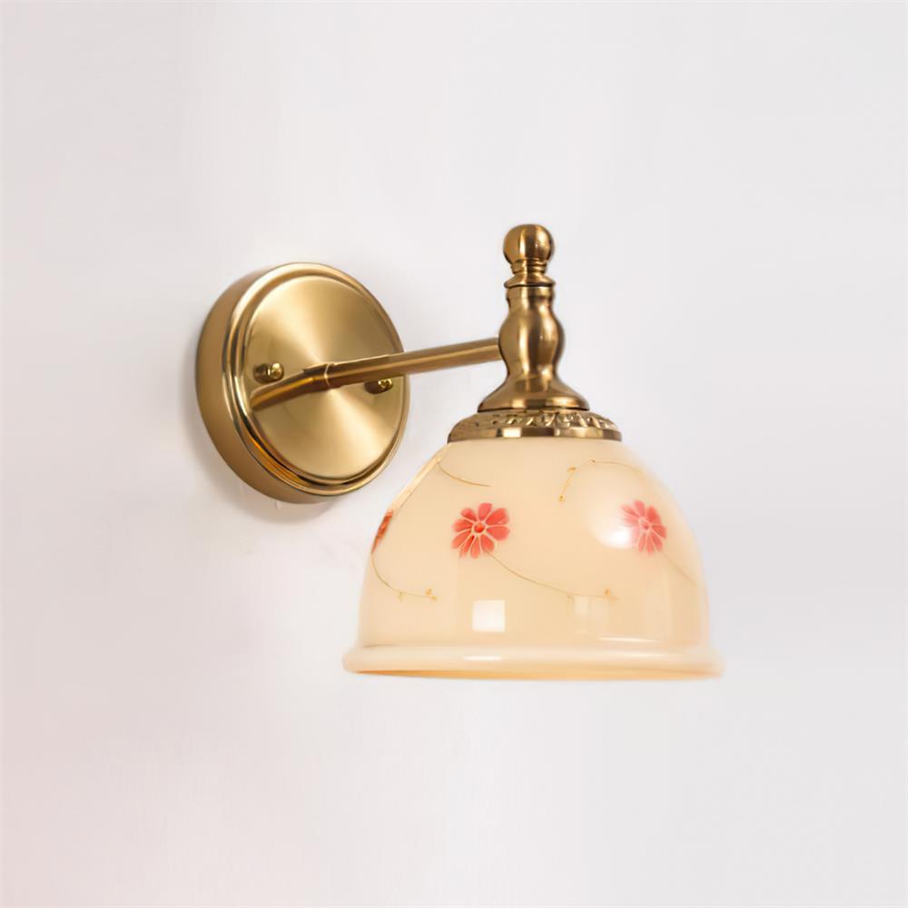 Mishya Applique Murale en Verre Floral