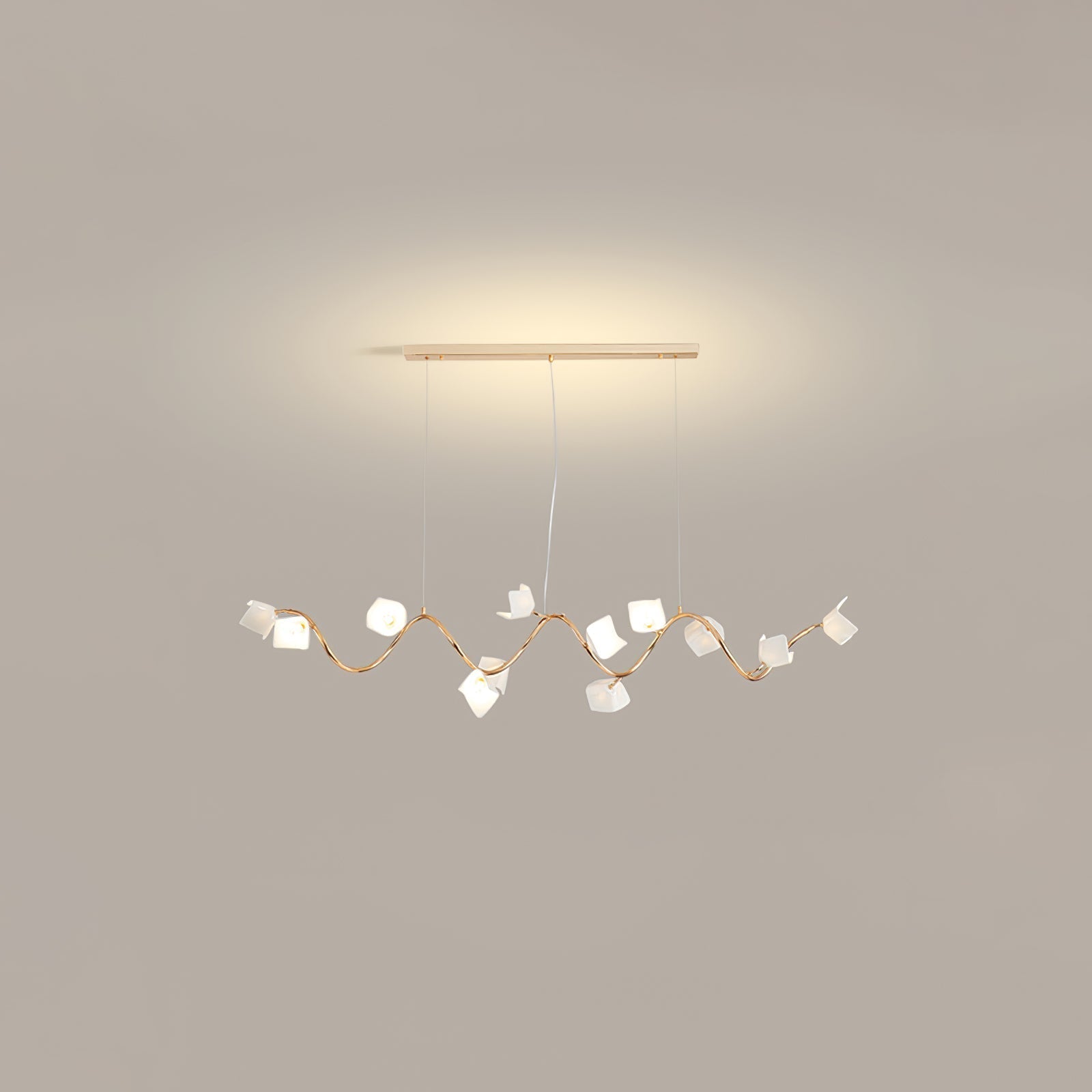 Arthearae Lustre Postmoderne de Luxe en Céramique Florale