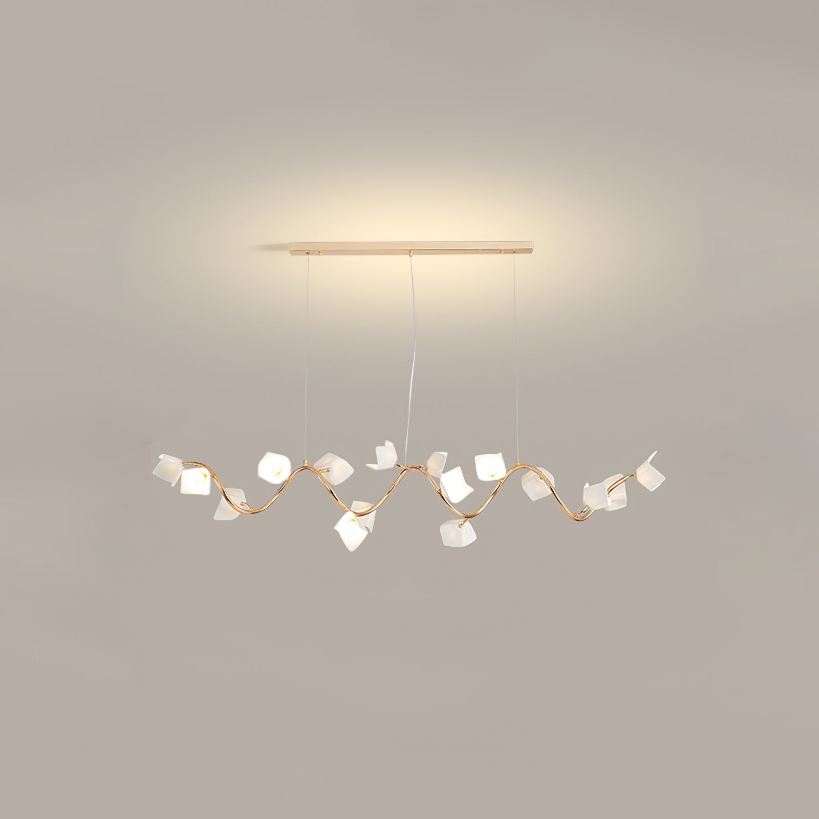 Arthearae Lustre Postmoderne de Luxe en Céramique Florale
