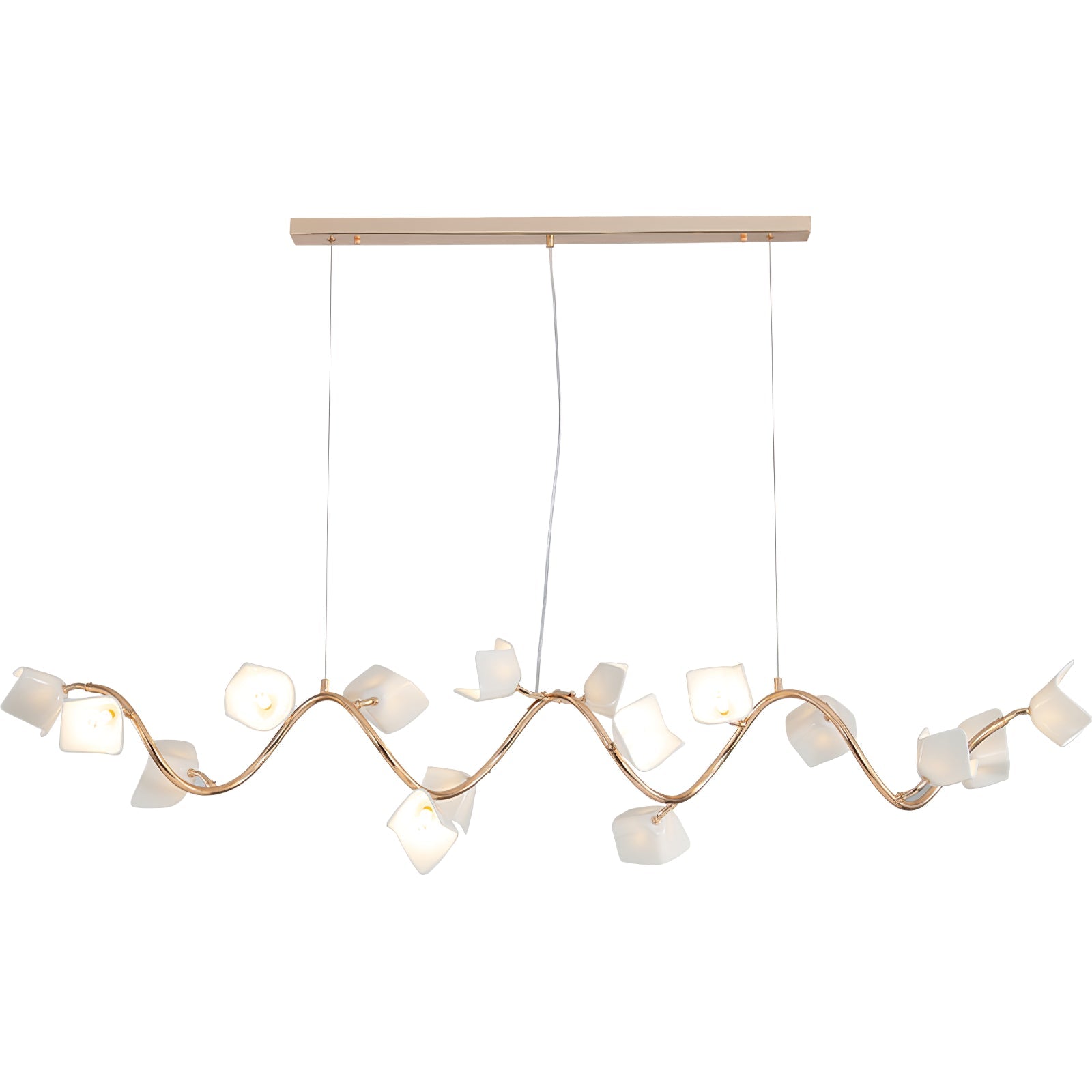 Arthearae Lustre Postmoderne de Luxe en Céramique Florale