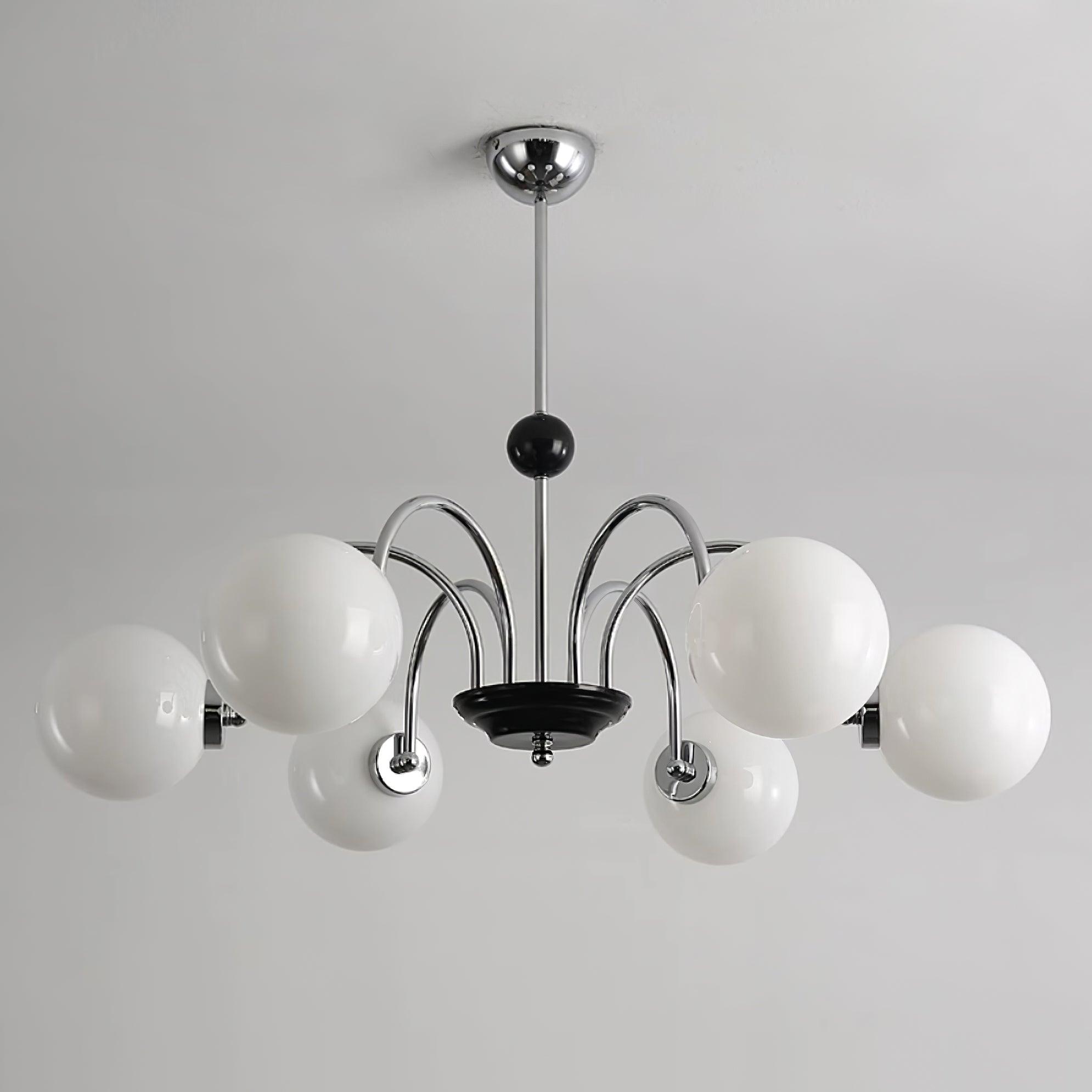 Lustre Courbé Globe Nuances Moderne Rétro Style