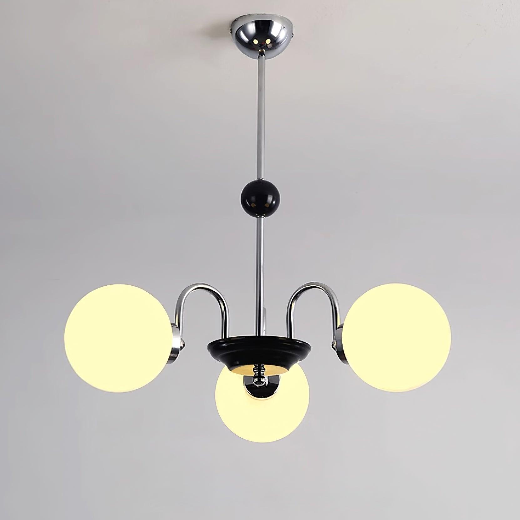 Lustre Courbé Globe Nuances Moderne Rétro Style