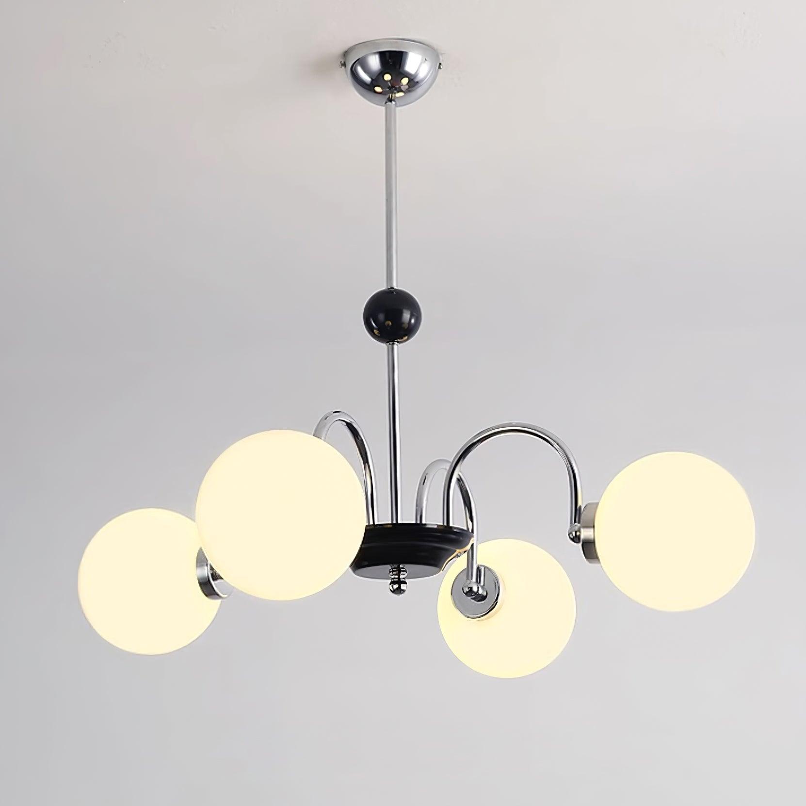 Lustre Courbé Globe Nuances Moderne Rétro Style