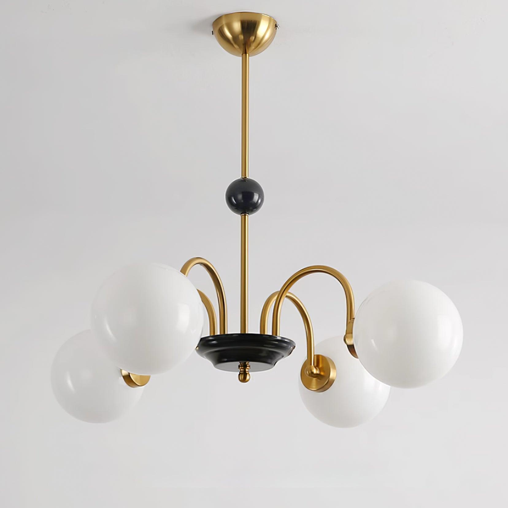 Lustre Courbé Globe Nuances Moderne Rétro Style