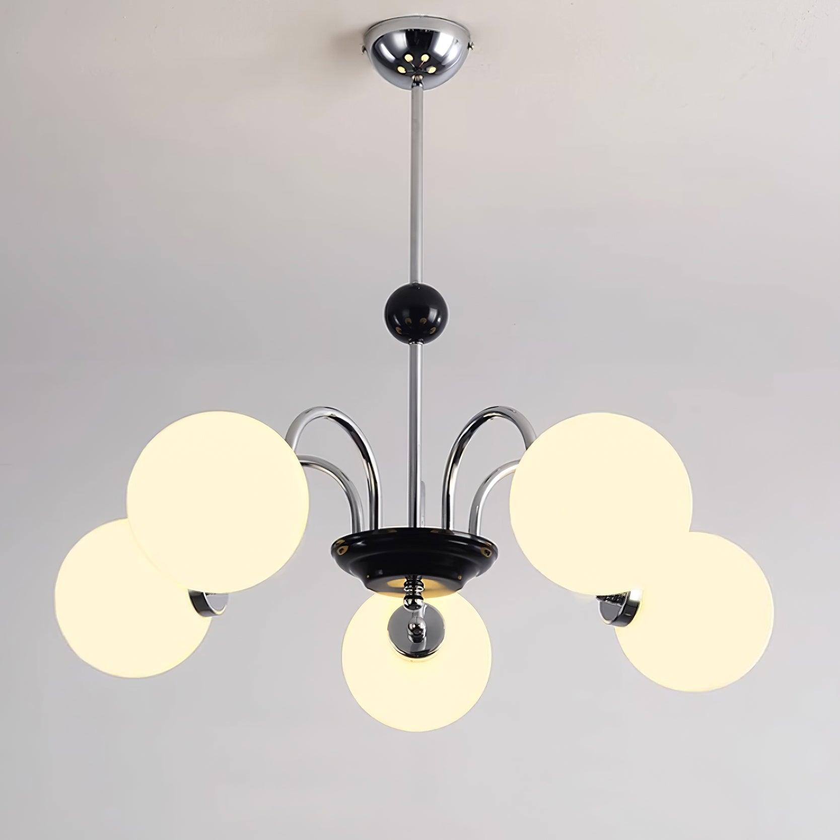 Lustre Courbé Globe Nuances Moderne Rétro Style