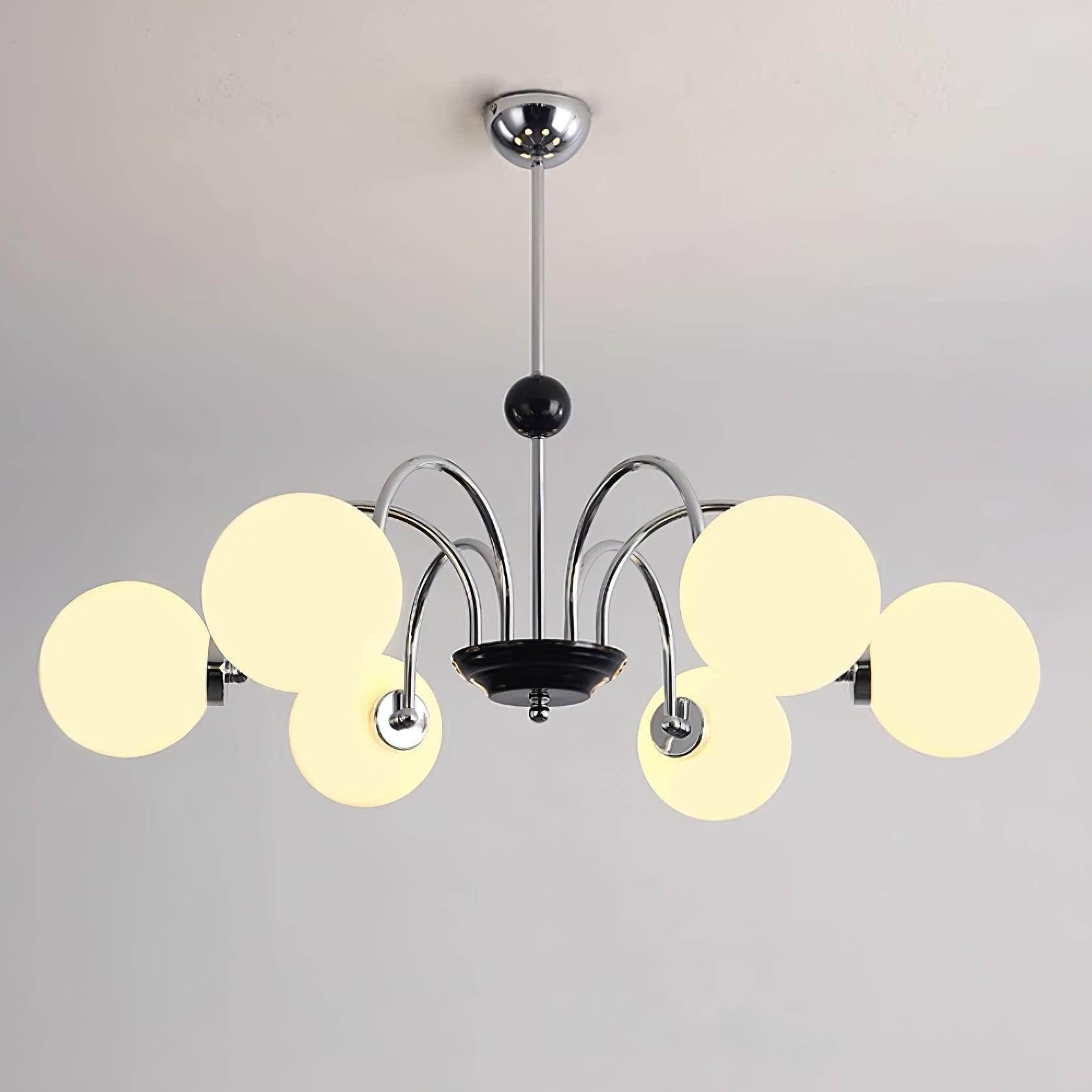 Lustre Courbé Globe Nuances Moderne Rétro Style