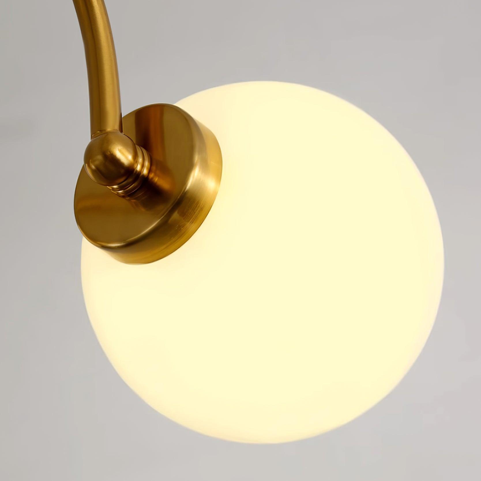 Lustre Courbé Globe Nuances Moderne Rétro Style