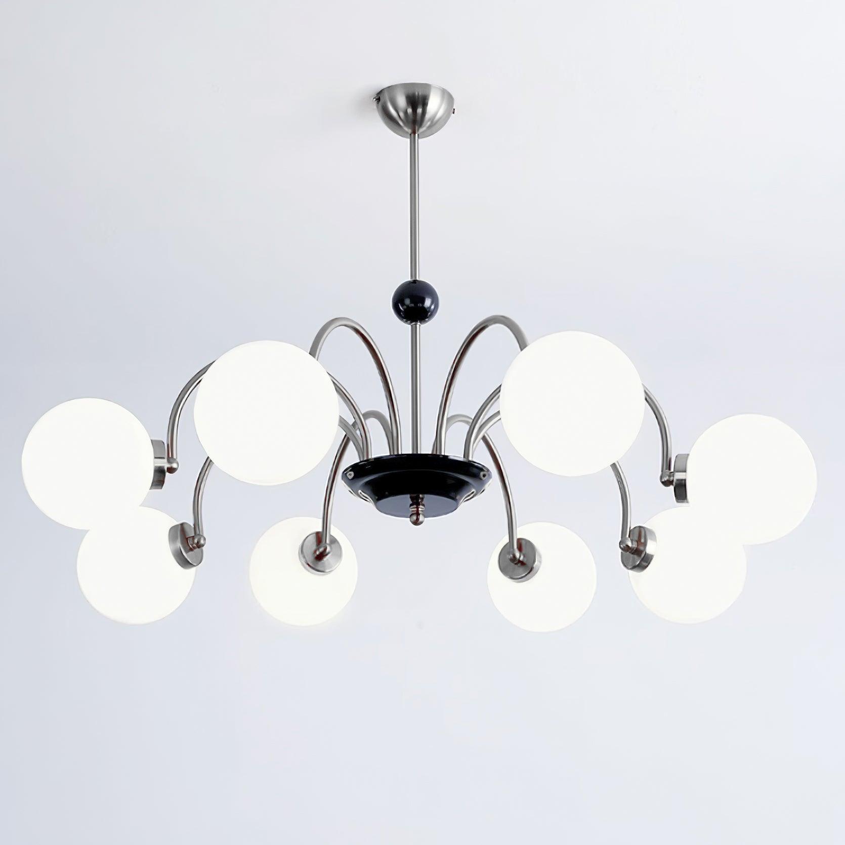 Lustre Courbé Globe Nuances Moderne Rétro Style