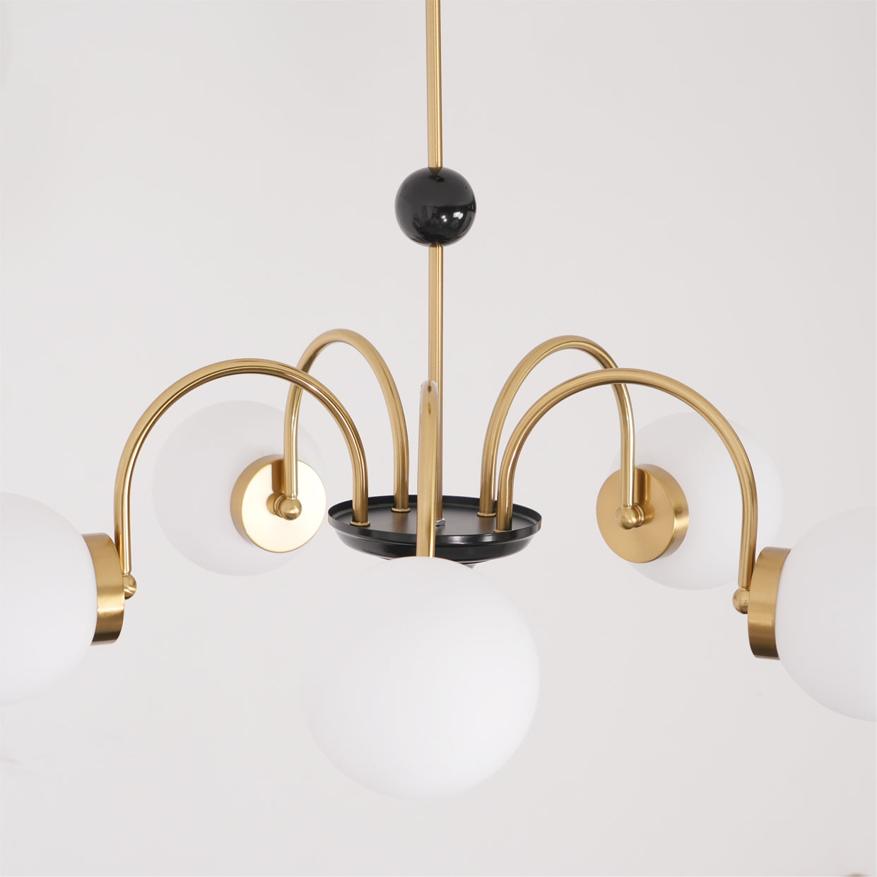 Lustre Courbé Globe Nuances Moderne Rétro Style