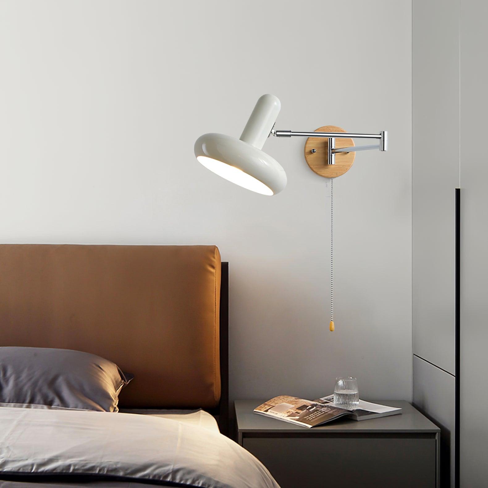 Applique Murale Pivot Bras Arrondi Ombre Tirer Chaîne Moderne Rétro