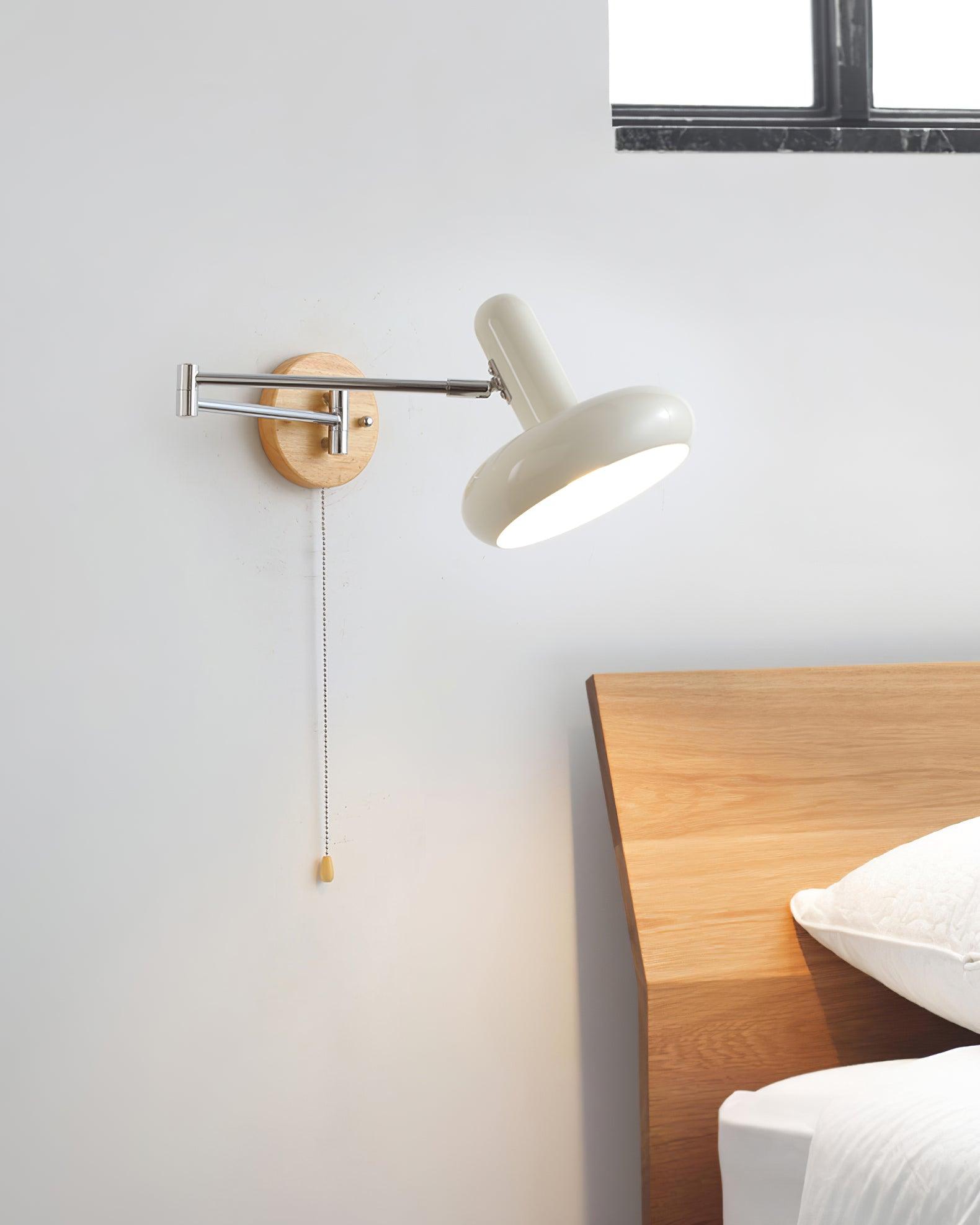 Applique Murale Pivot Bras Arrondi Ombre Tirer Chaîne Moderne Rétro
