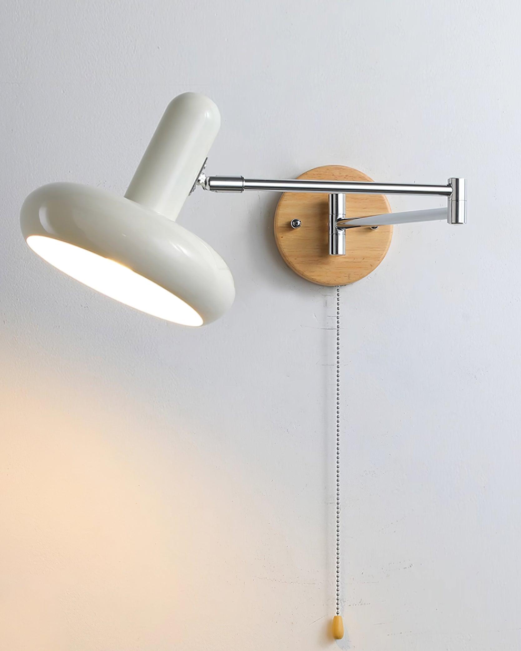 Applique Murale Pivot Bras Arrondi Ombre Tirer Chaîne Moderne Rétro