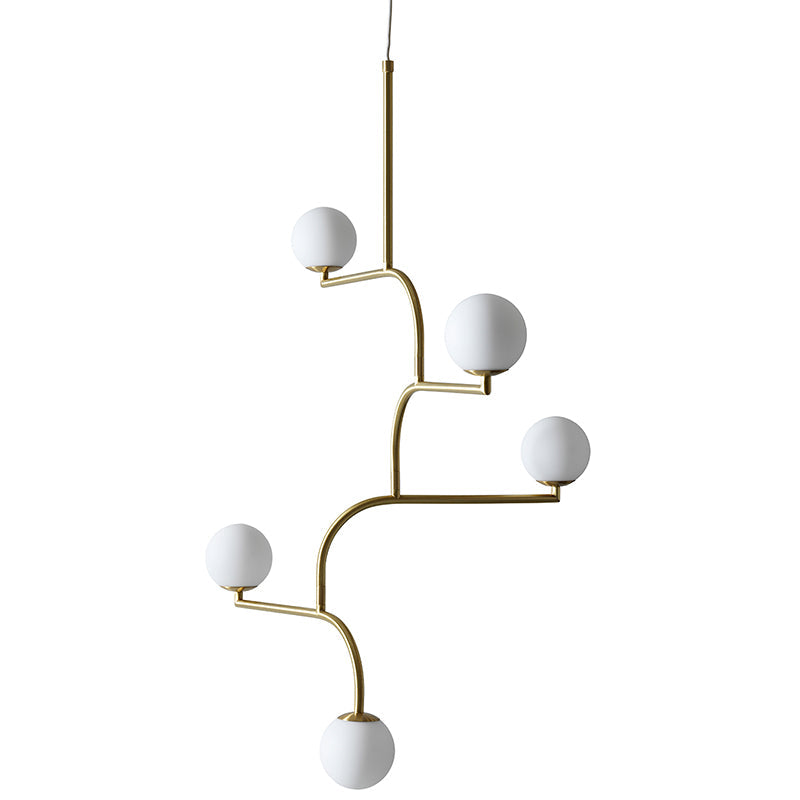 Zelireth Lustre Laiton Verre Minimaliste Moderne