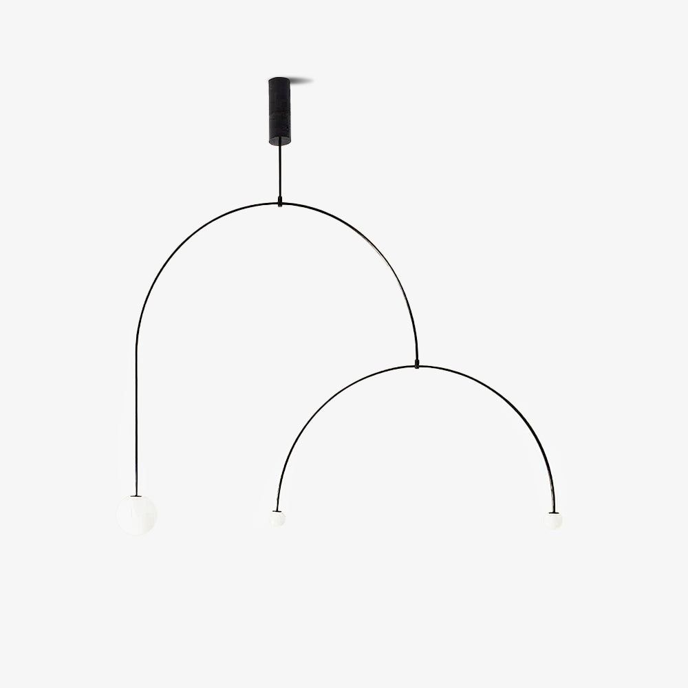 Lustra Lustre Mobile Noir Minimaliste