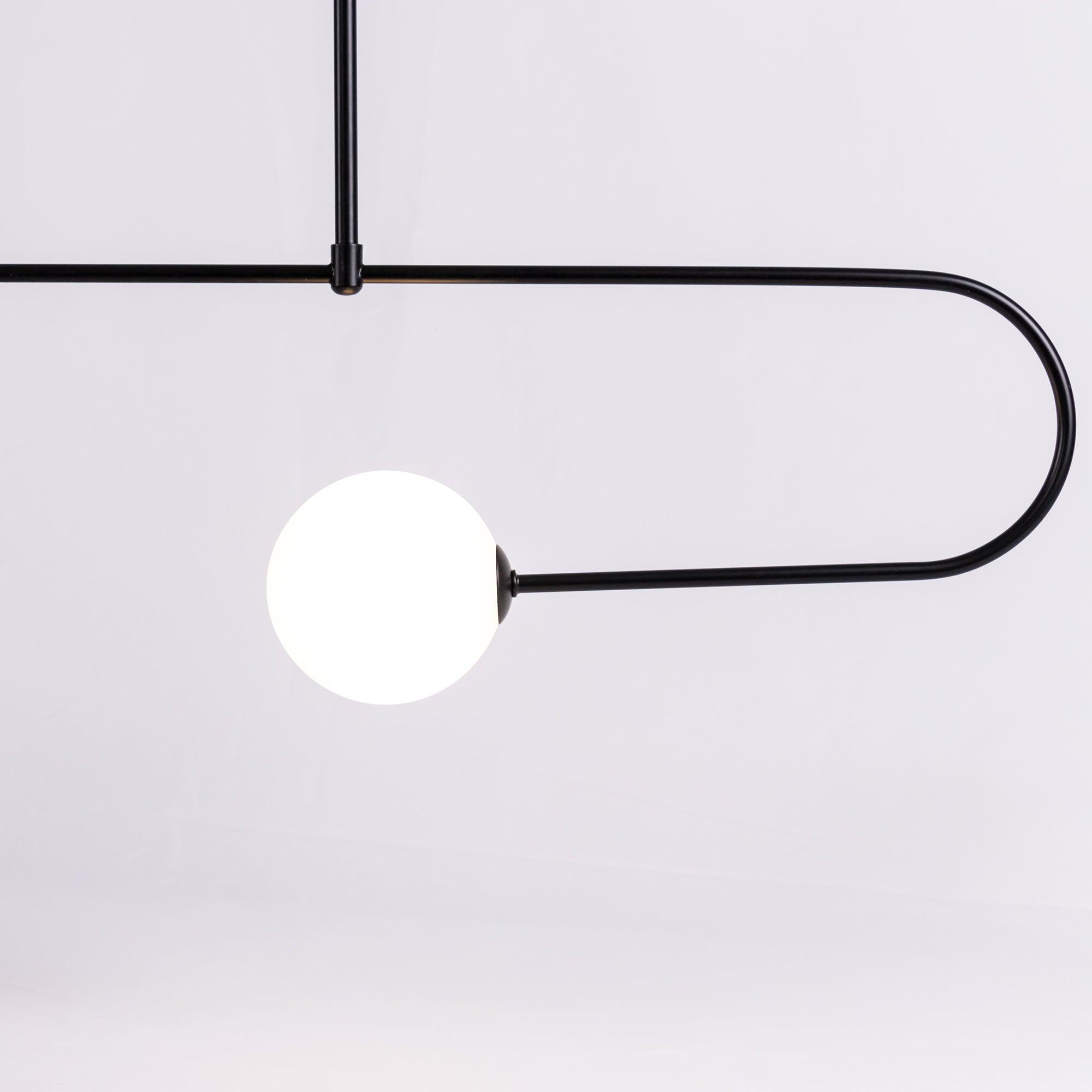 Lustra Lustre Mobile Noir Minimaliste