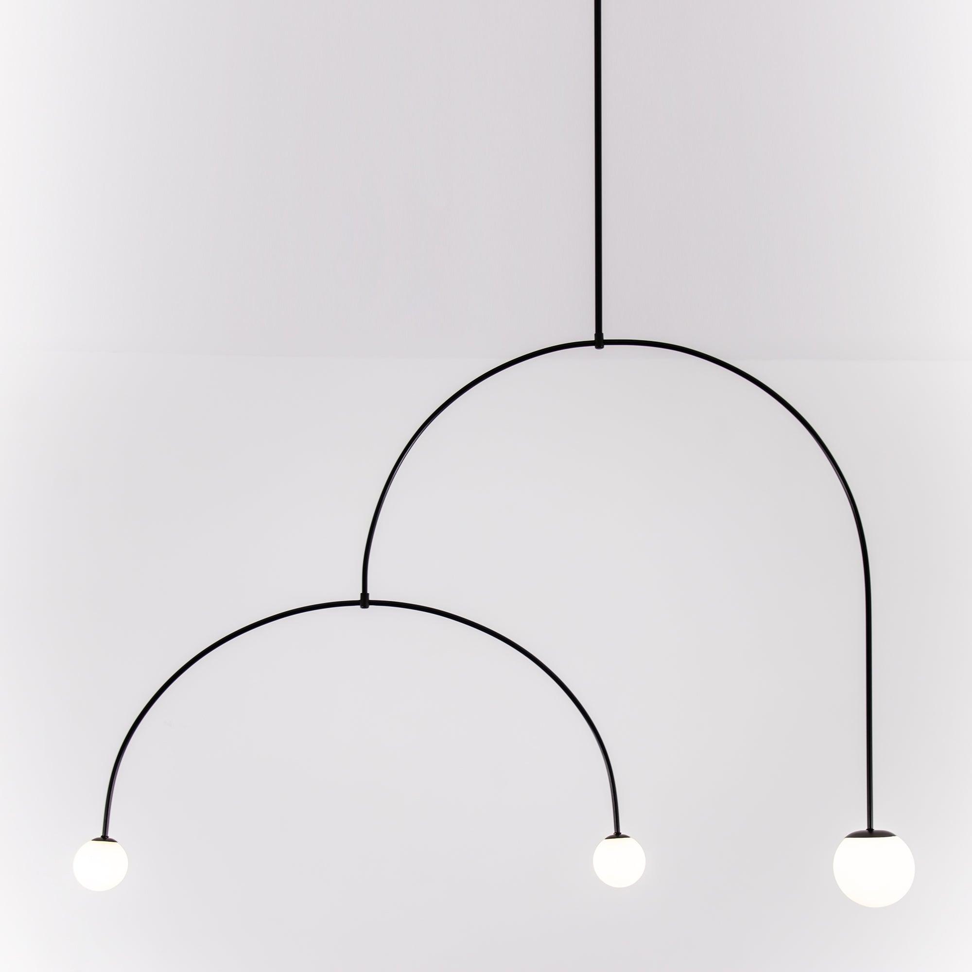 Lustra Lustre Mobile Noir Minimaliste