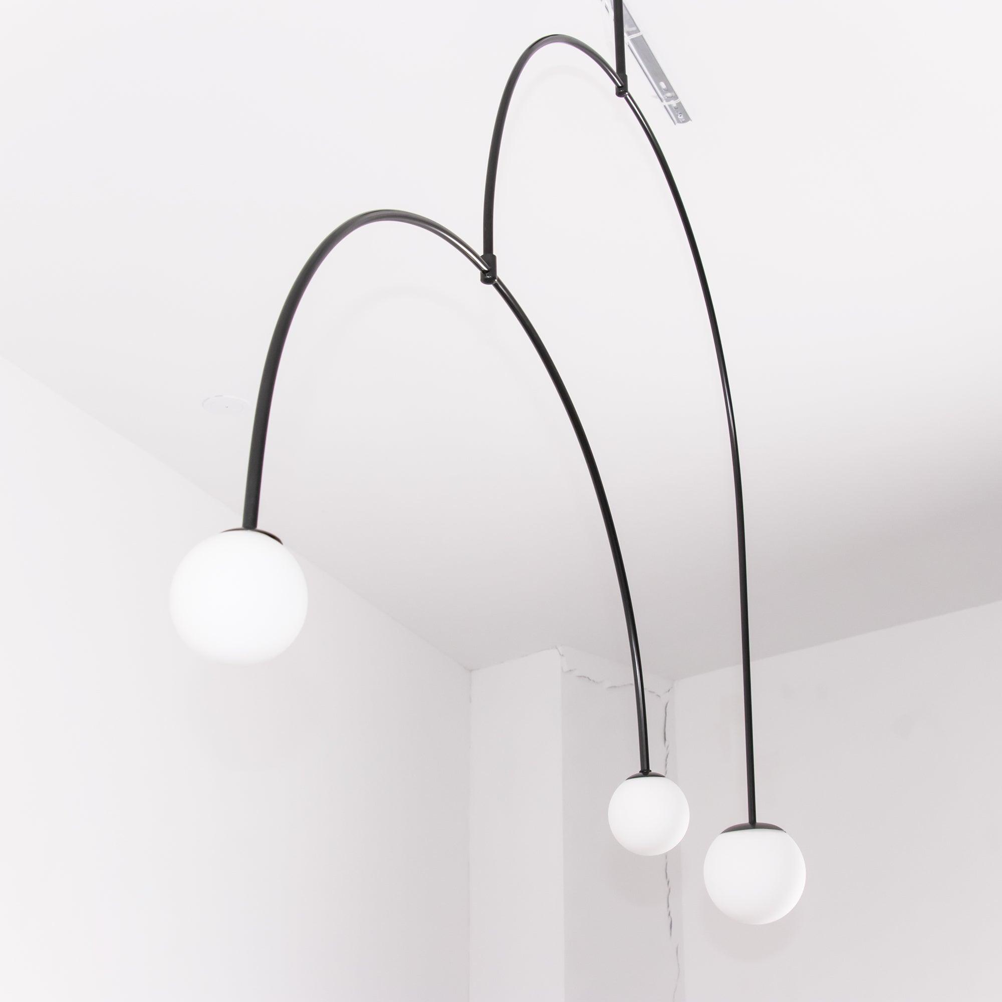 Lustra Lustre Mobile Noir Minimaliste