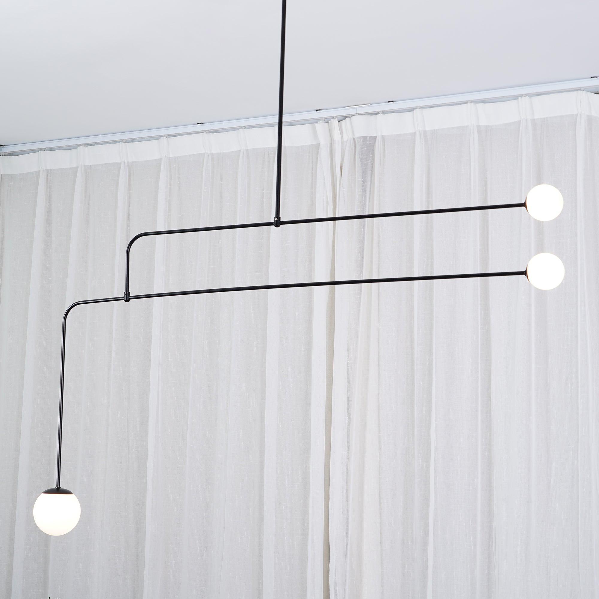 Lustra Lustre Mobile Noir Minimaliste