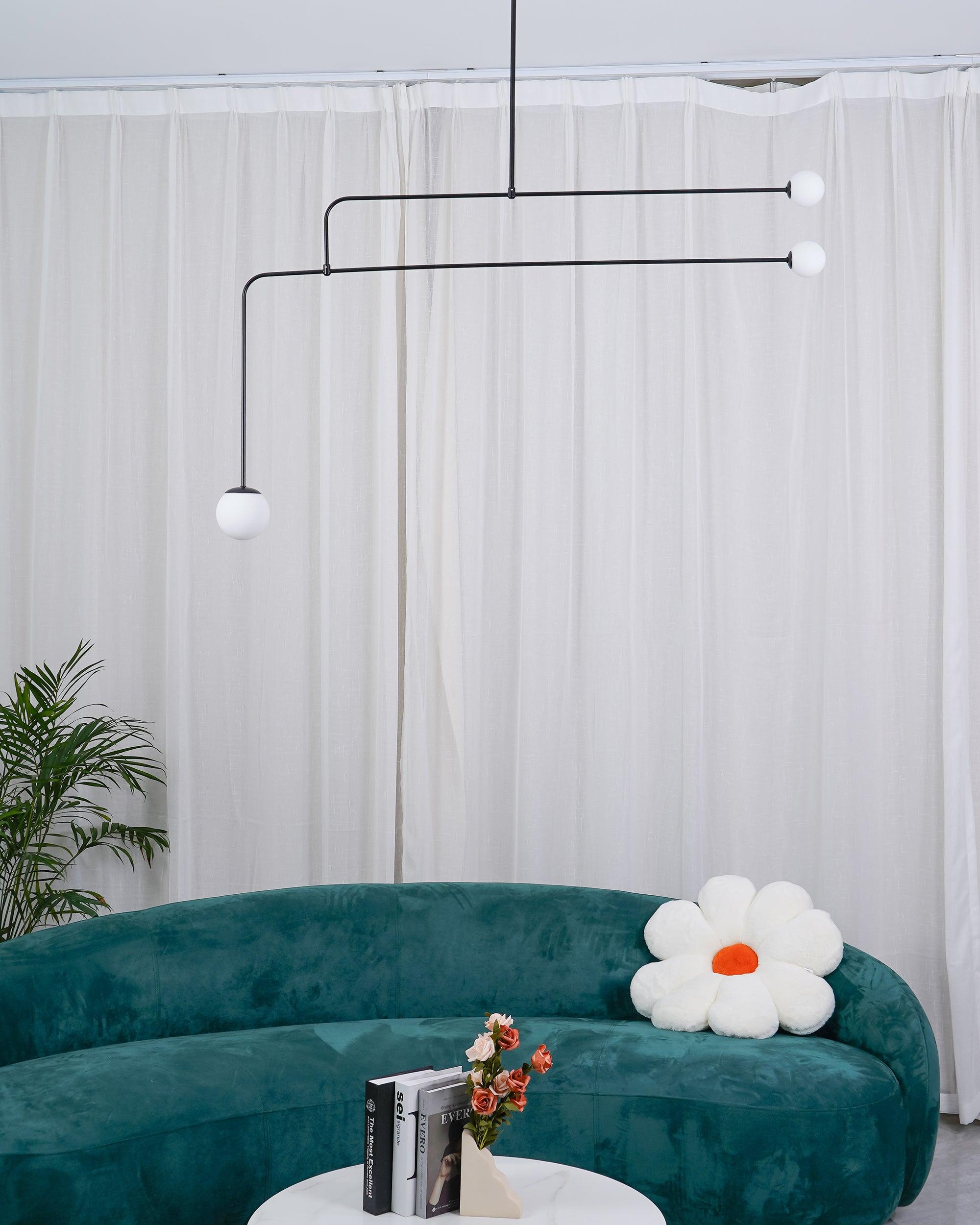 Lustra Lustre Mobile Noir Minimaliste