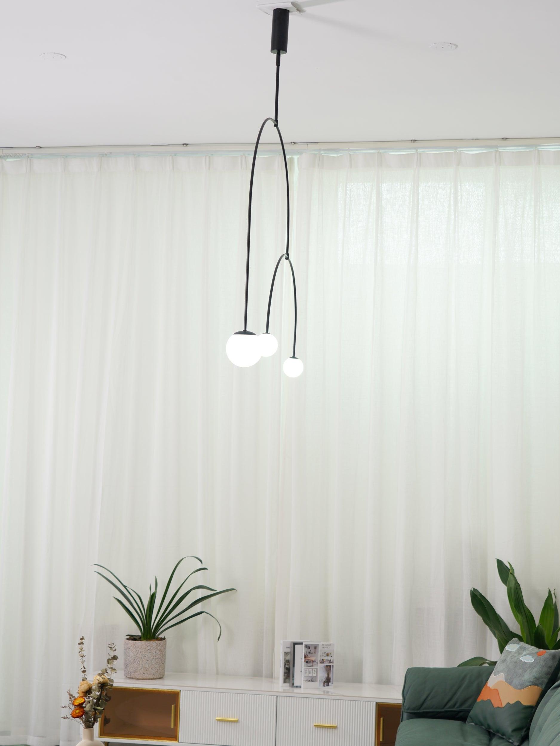 Lustra Lustre Mobile Noir Minimaliste