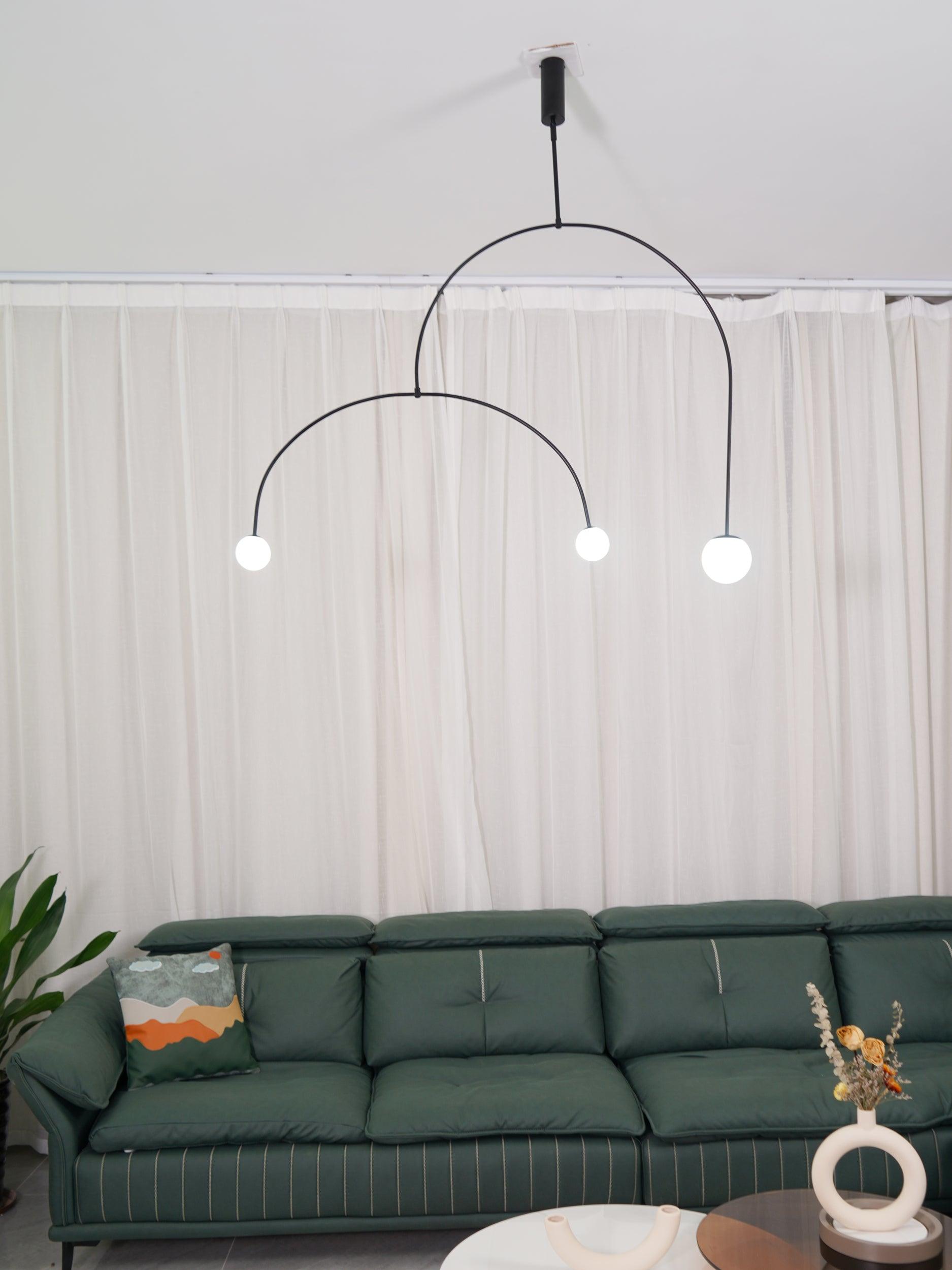 Lustra Lustre Mobile Noir Minimaliste