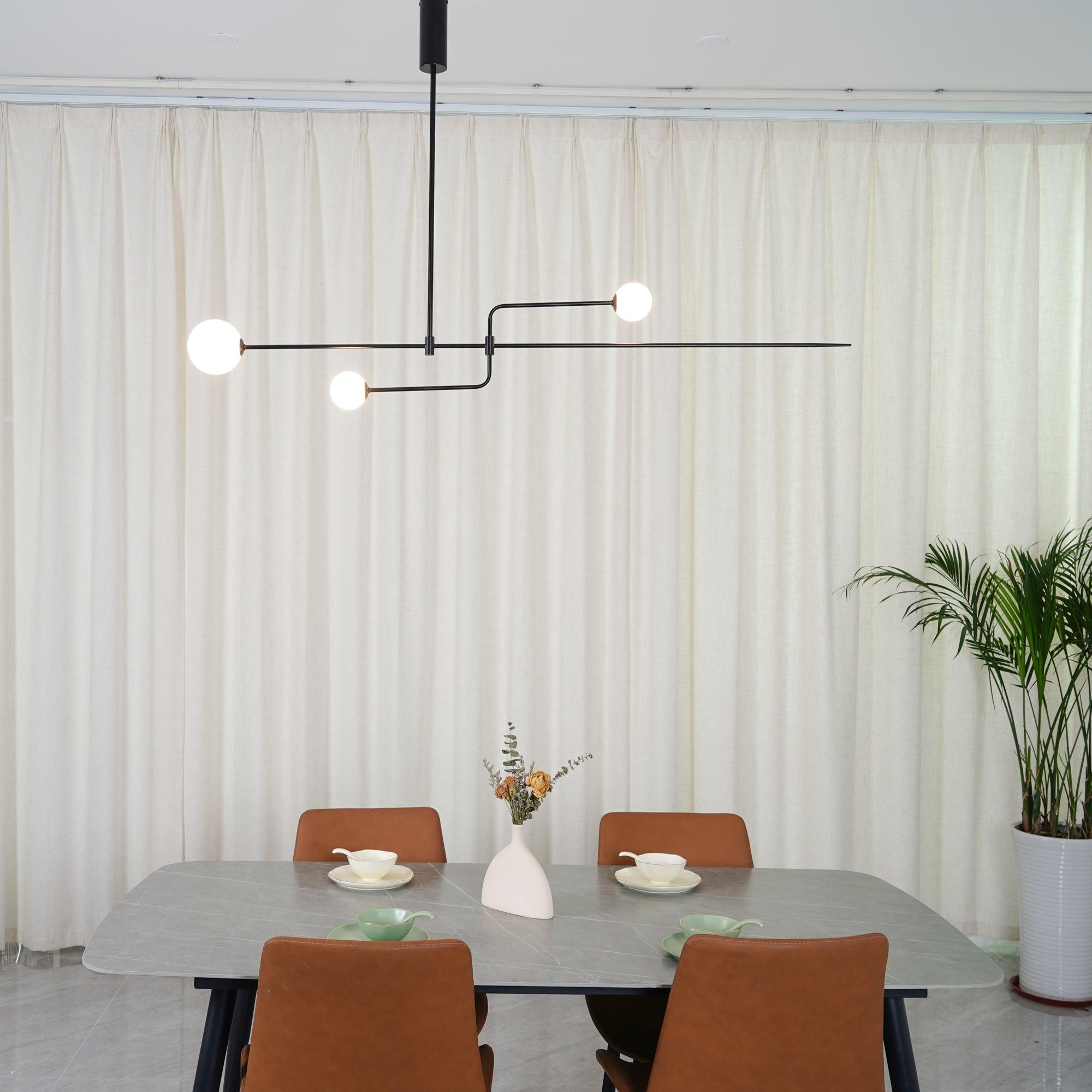 Lustra Lustre Mobile Noir Minimaliste
