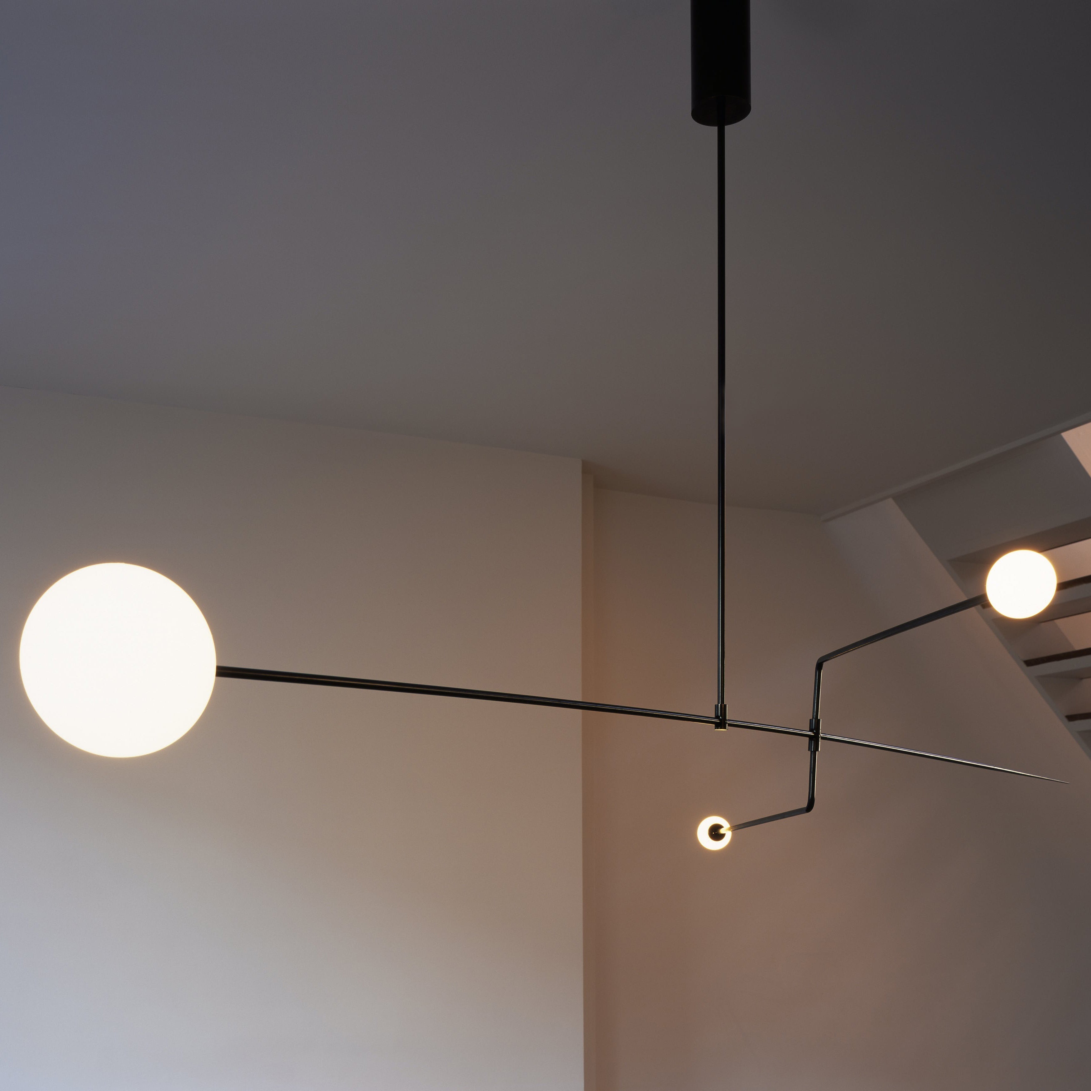 Lustra Lustre Mobile Noir Minimaliste