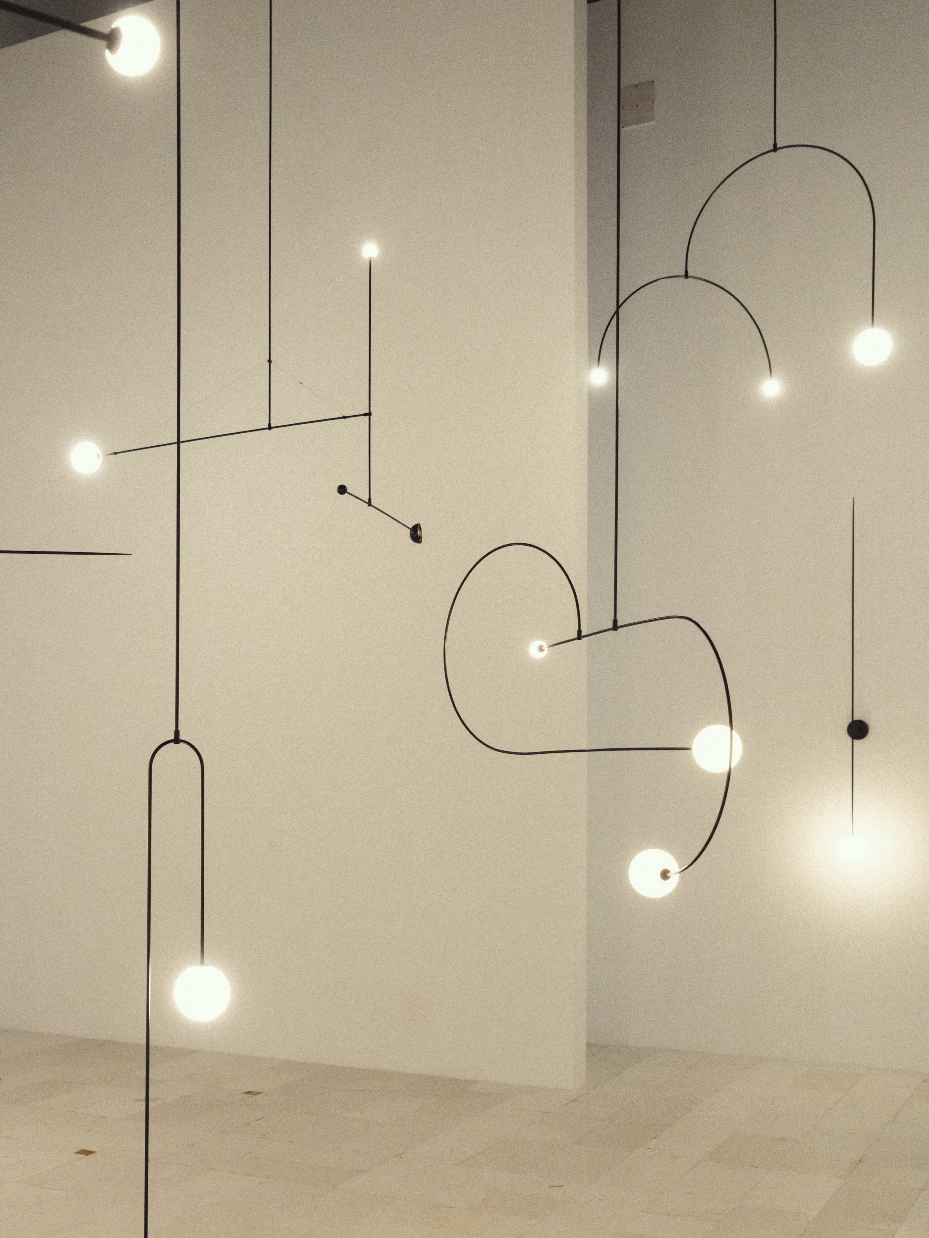 Lustra Lustre Mobile Noir Minimaliste