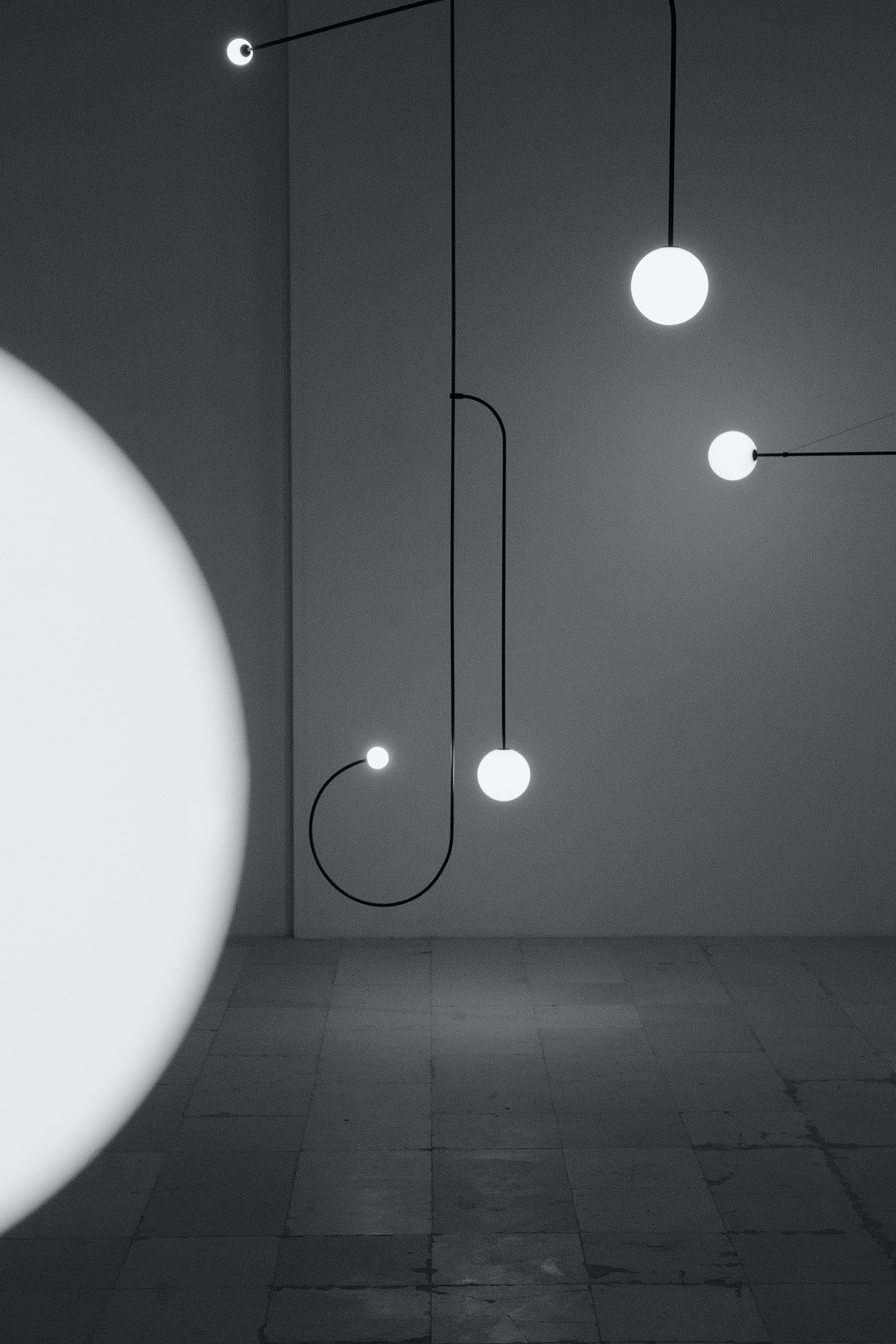 Lustra Lustre Mobile Noir Minimaliste