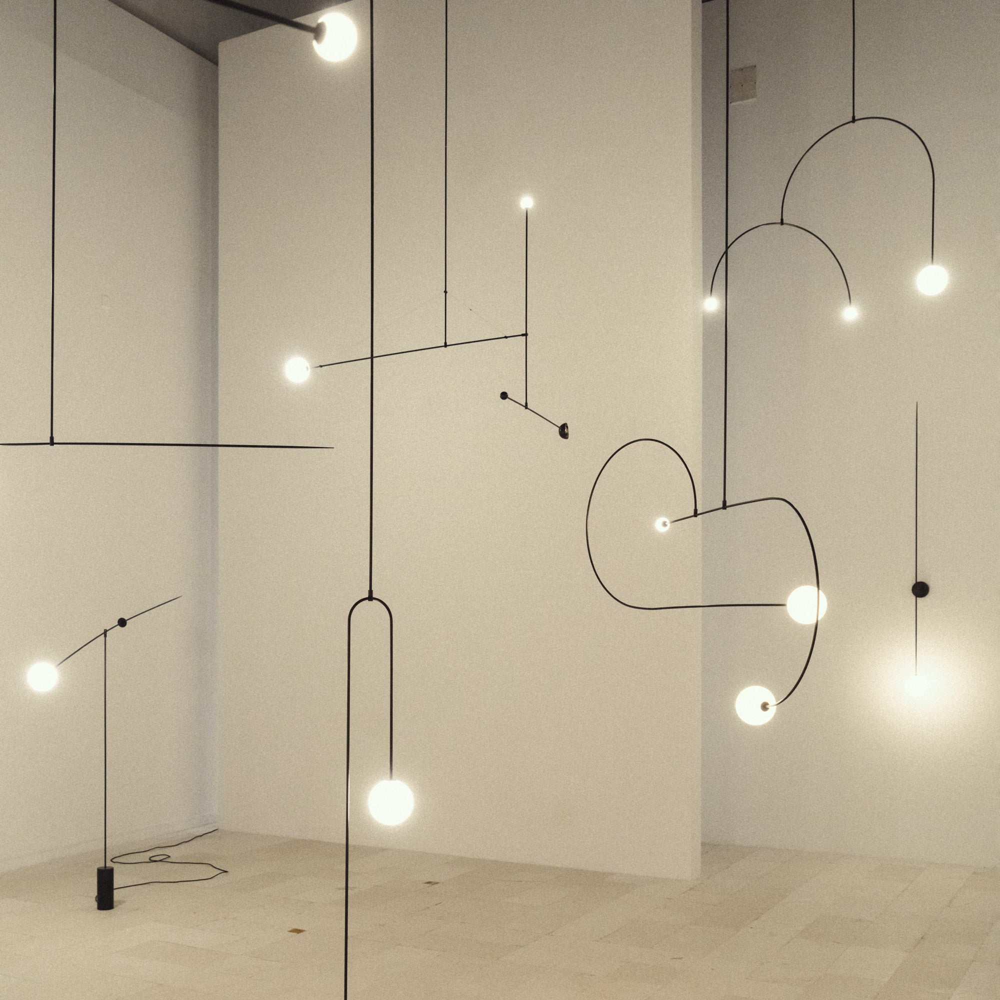 Lustra Lustre Mobile Noir Minimaliste