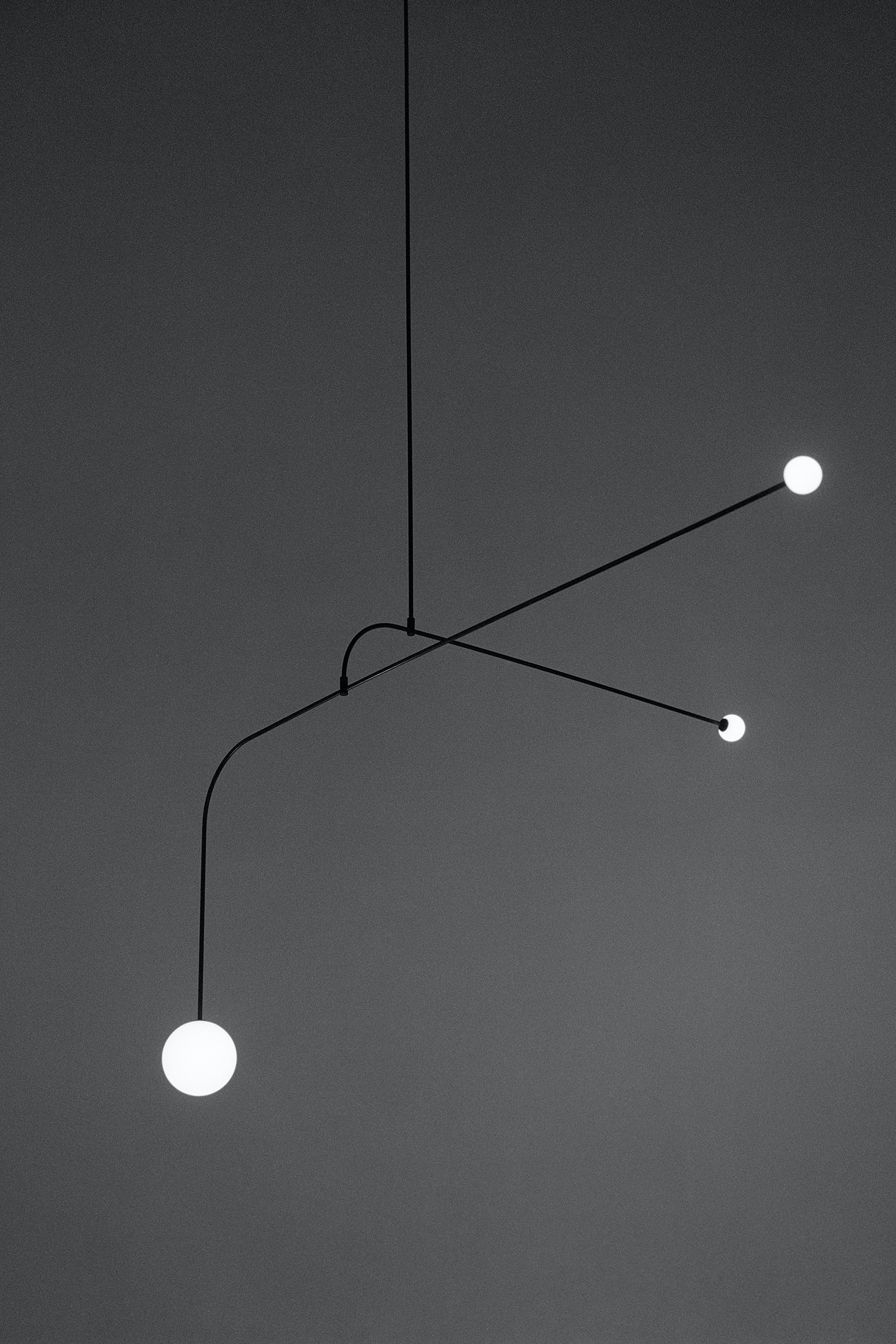 Lustra Lustre Mobile Noir Minimaliste