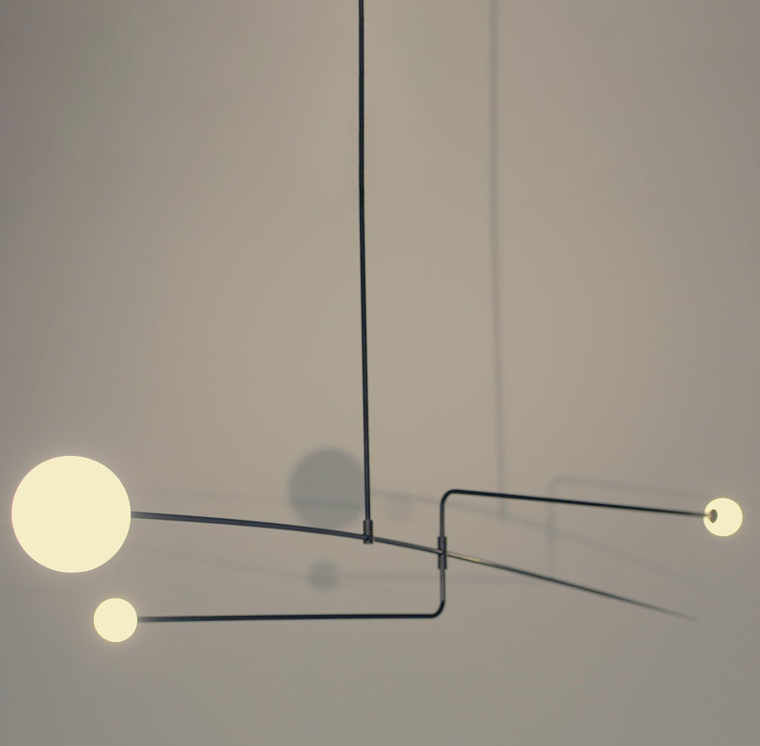 Lustra Lustre Mobile Noir Minimaliste