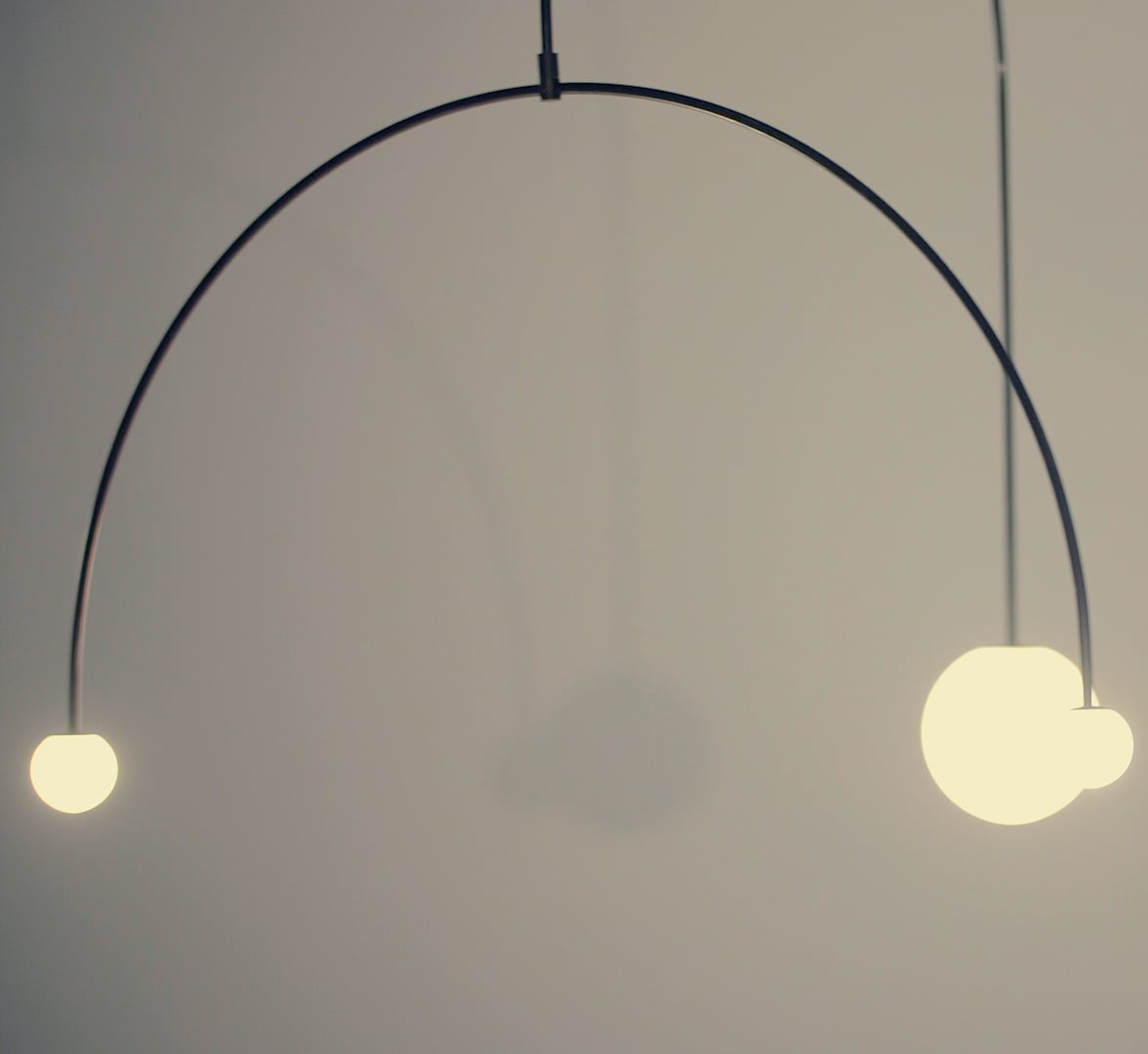 Lustra Lustre Mobile Noir Minimaliste