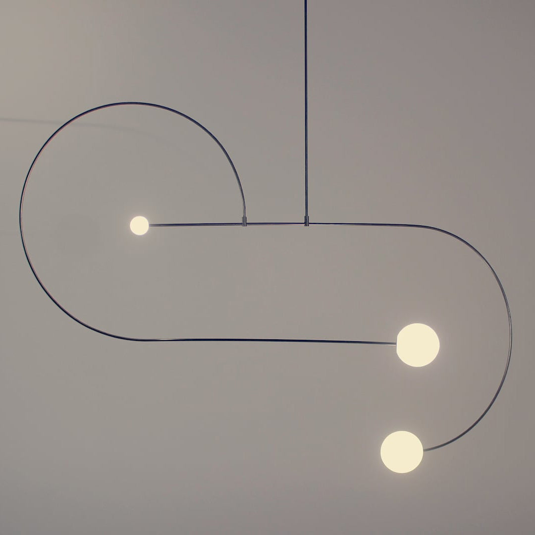 Lustra Lustre Mobile Noir Minimaliste