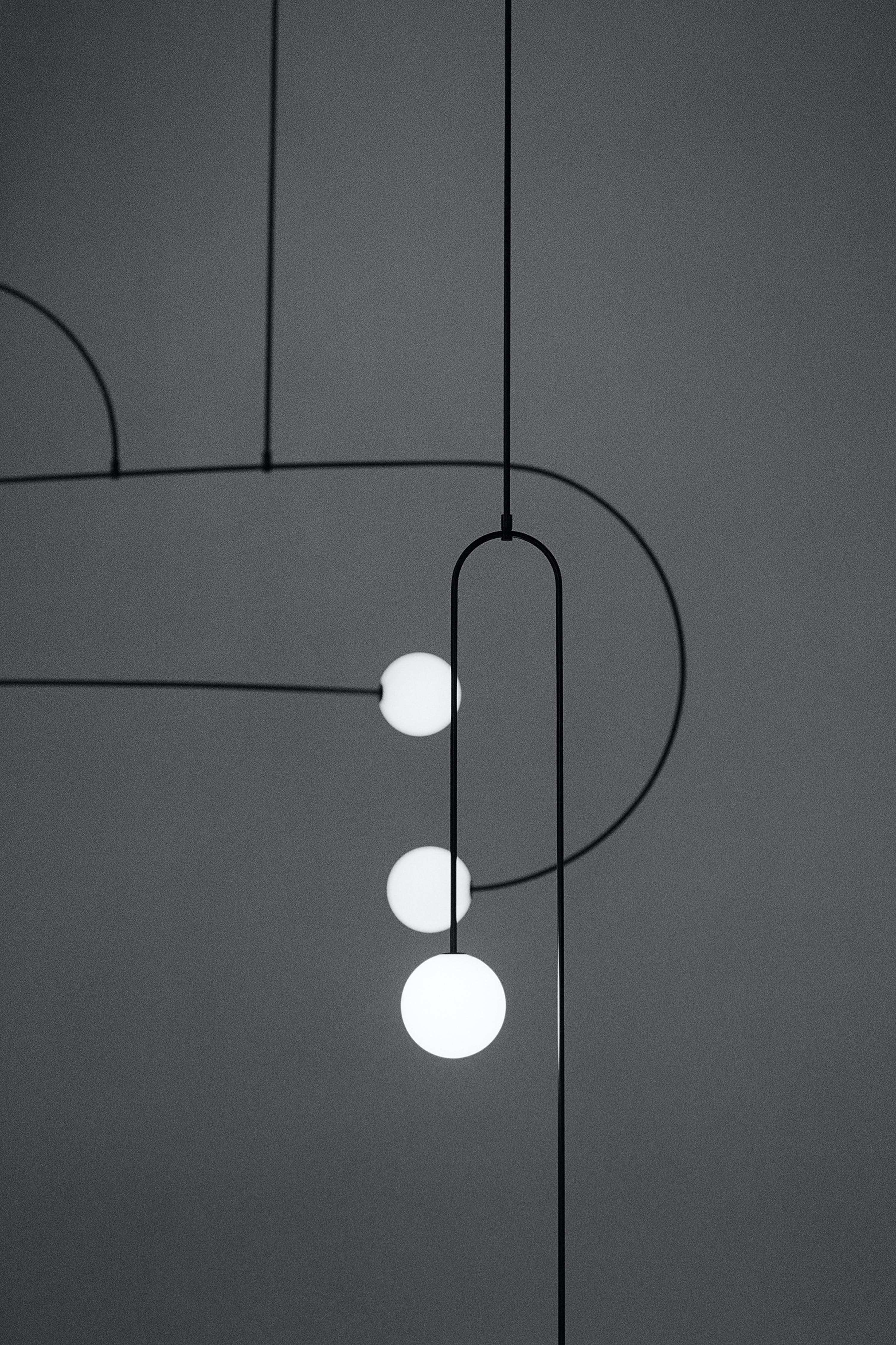 Lustra Lustre Mobile Noir Minimaliste