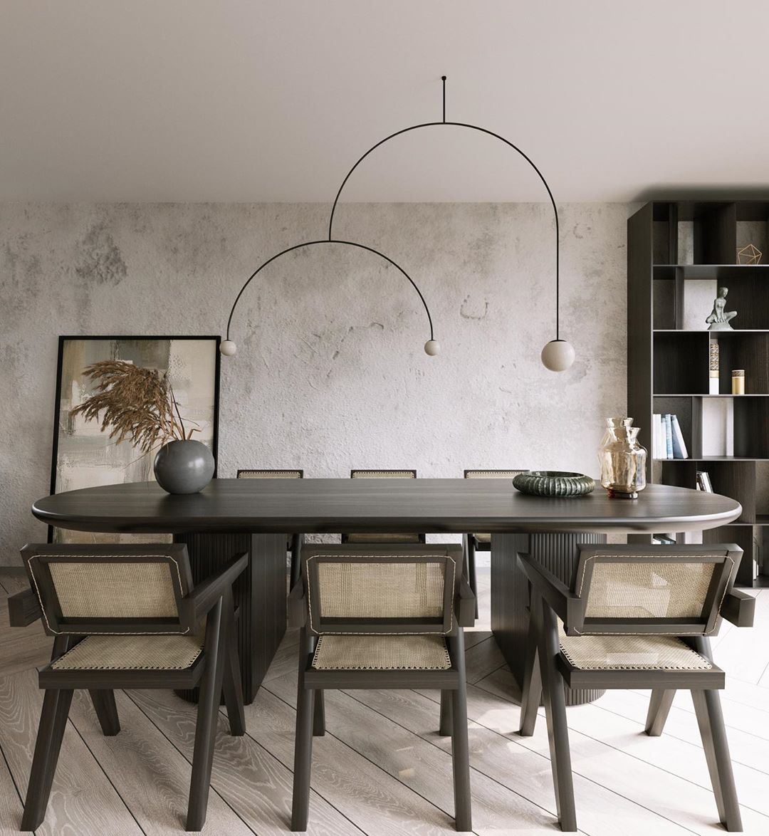 Lustra Lustre Mobile Noir Minimaliste